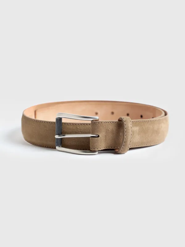 W. Kleinberg Men's Suede Calf Belt sold by Saint Bernard