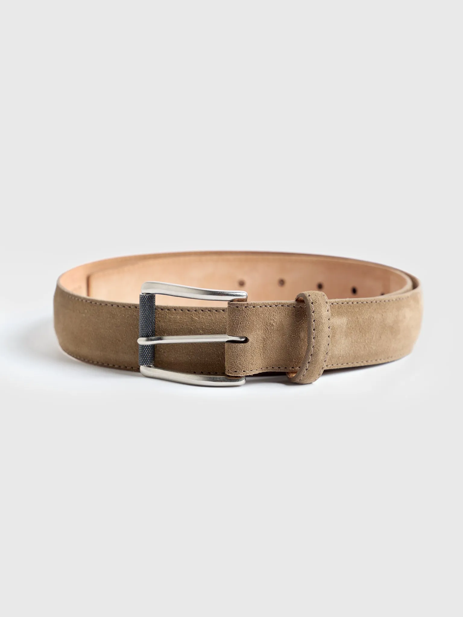 W. Kleinberg Men's Suede Calf Belt sold by Saint Bernard
