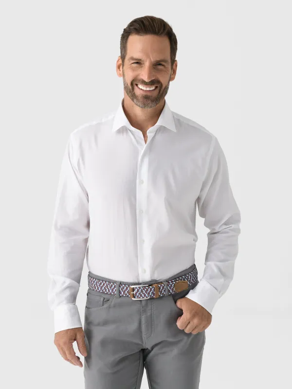 Peter Millar Crown Men's Highlands Soft Twill Cotton Sport Shirt sold by Saint Bernard