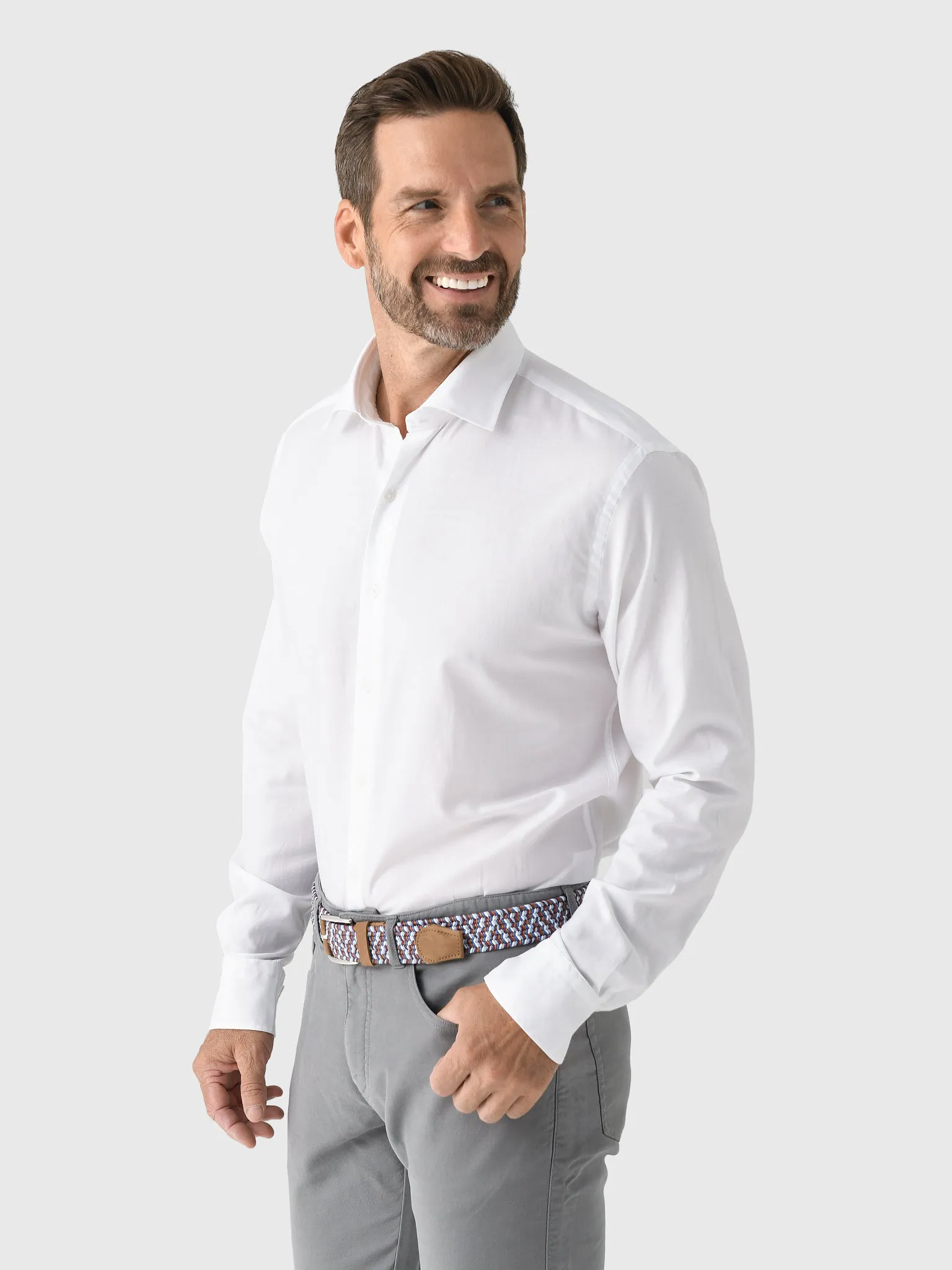 Peter Millar Crown Men's Highlands Soft Twill Cotton Sport Shirt sold by Saint Bernard product image thumbnail 3