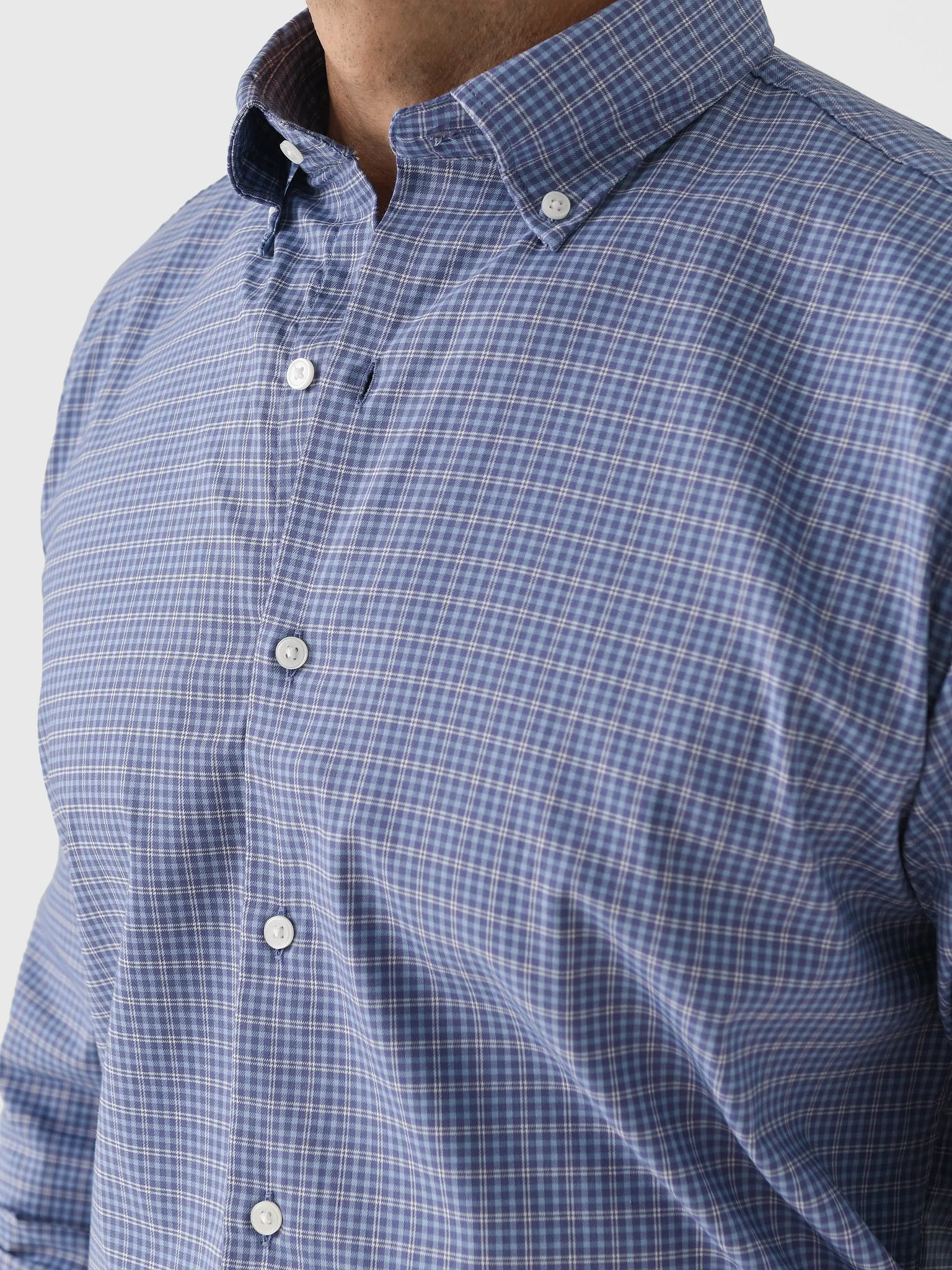 Peter Millar Crown Men's Stowe Crown Lite Cotton-Stretch Sport Shirt sold by Saint Bernard product image thumbnail 5