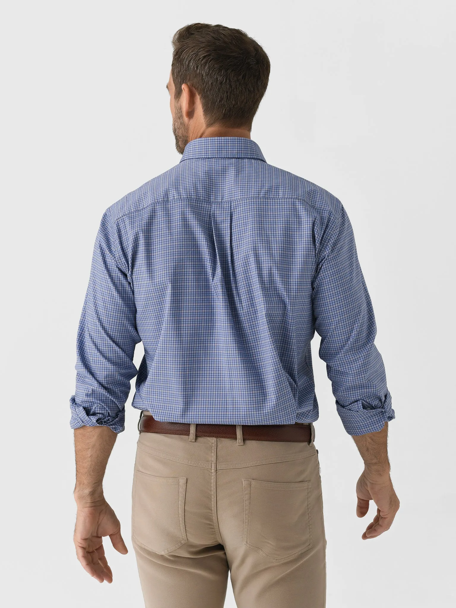 Peter Millar Crown Men's Stowe Crown Lite Cotton-Stretch Sport Shirt sold by Saint Bernard product image thumbnail 4