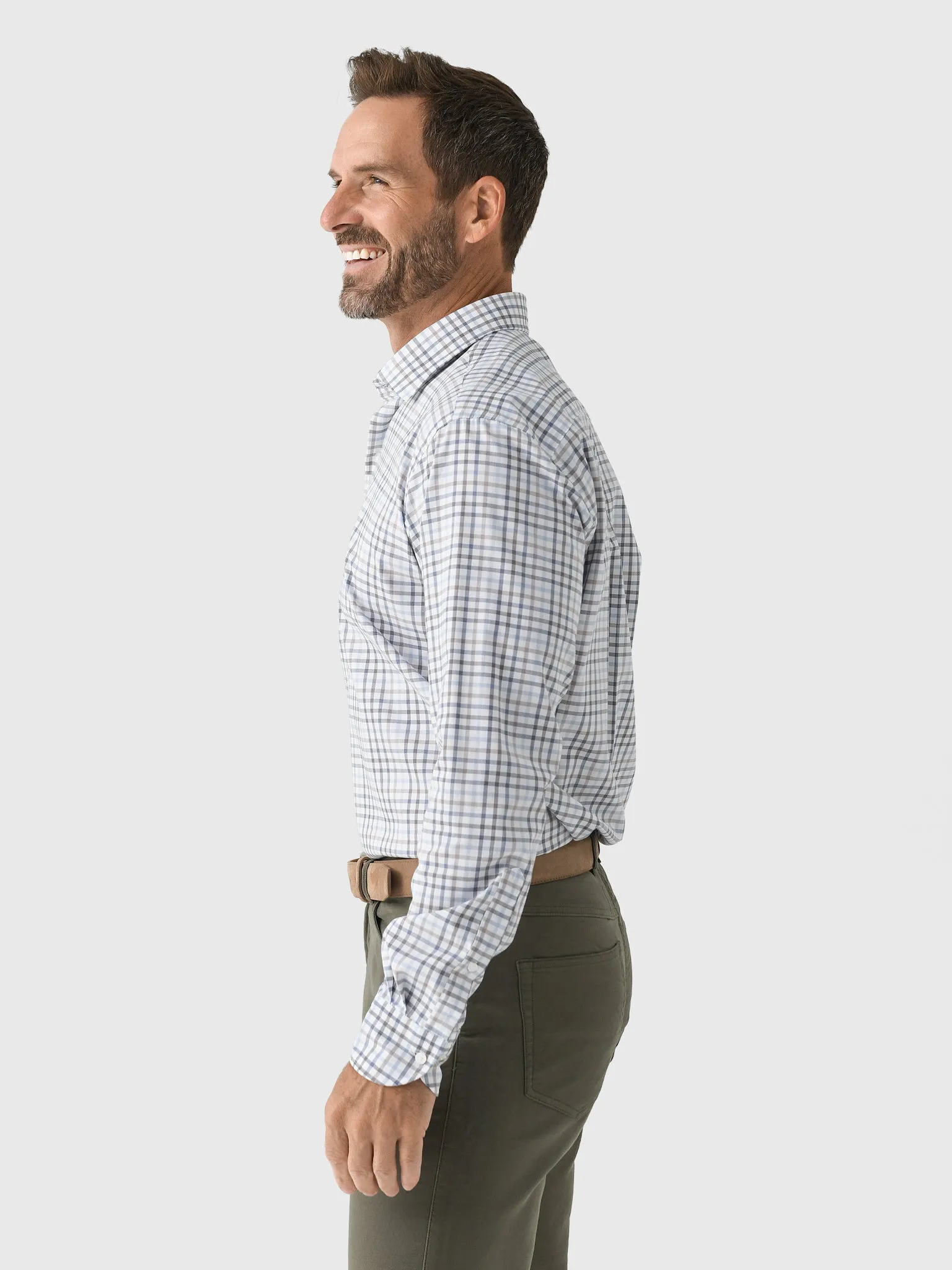 Peter Millar Crown Men's North Coast Crown Lite Cotton-Stretch Sport Shirt sold by Saint Bernard product image thumbnail 3