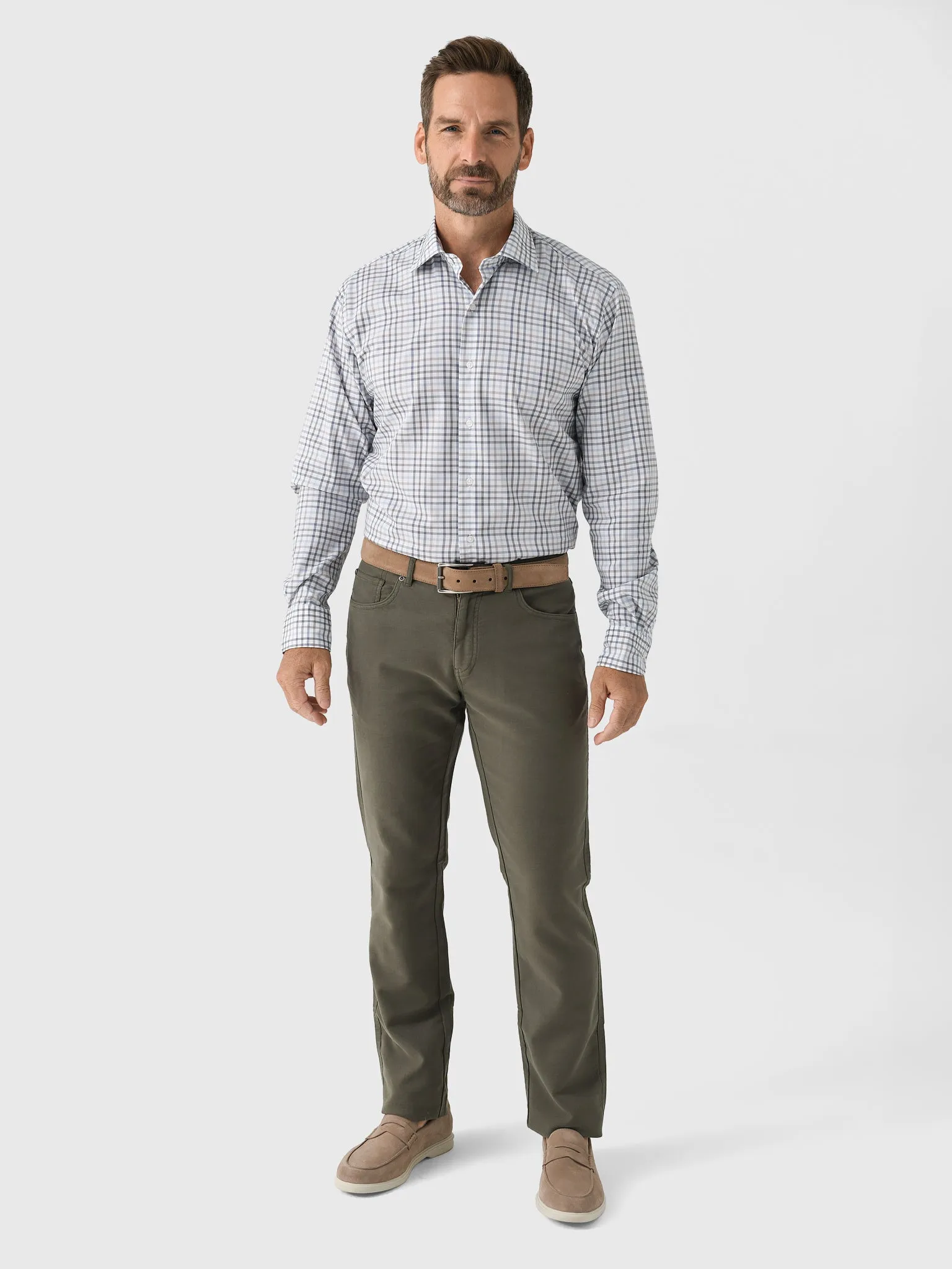 Peter Millar Crown Men's North Coast Crown Lite Cotton-Stretch Sport Shirt sold by Saint Bernard product image thumbnail 2