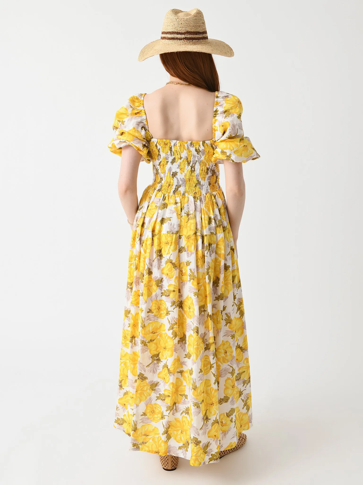 Faithfull The Brand Women's Rosarico Midi Dress sold by Saint Bernard product image thumbnail 3