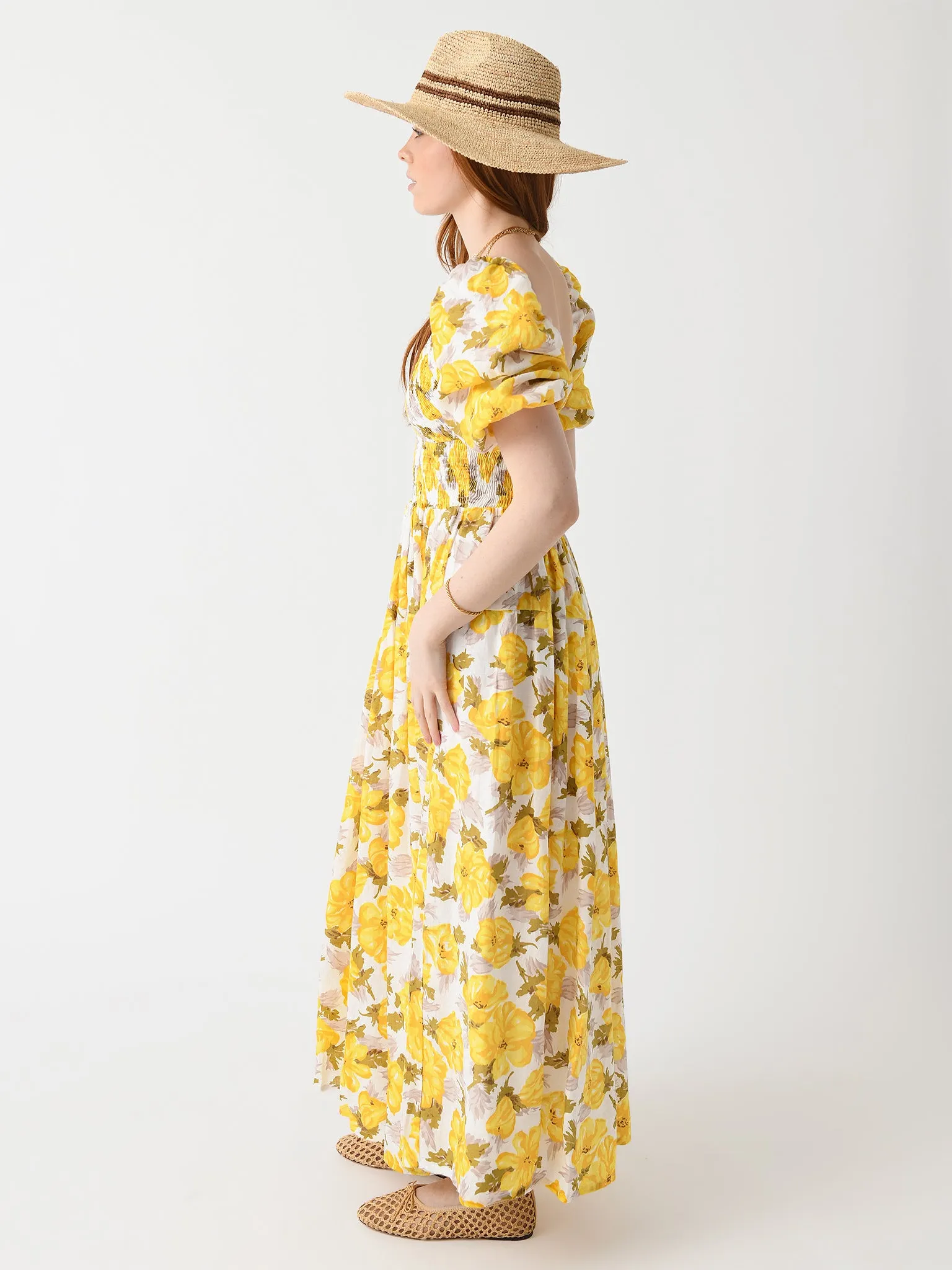 Faithfull The Brand Women's Rosarico Midi Dress sold by Saint Bernard product image thumbnail 2