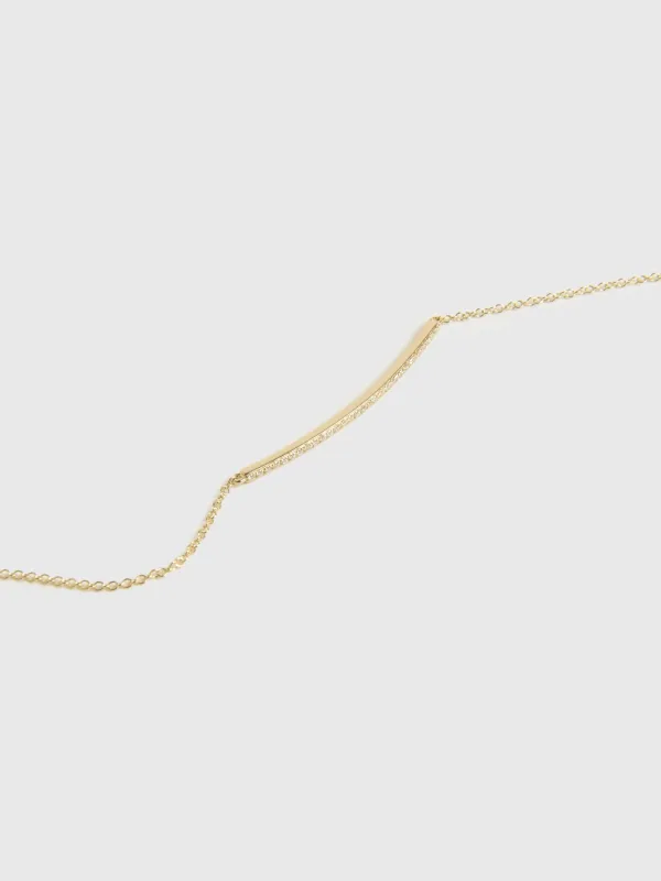 EF Collection Diamond Bar Chain Bracelet sold by Saint Bernard