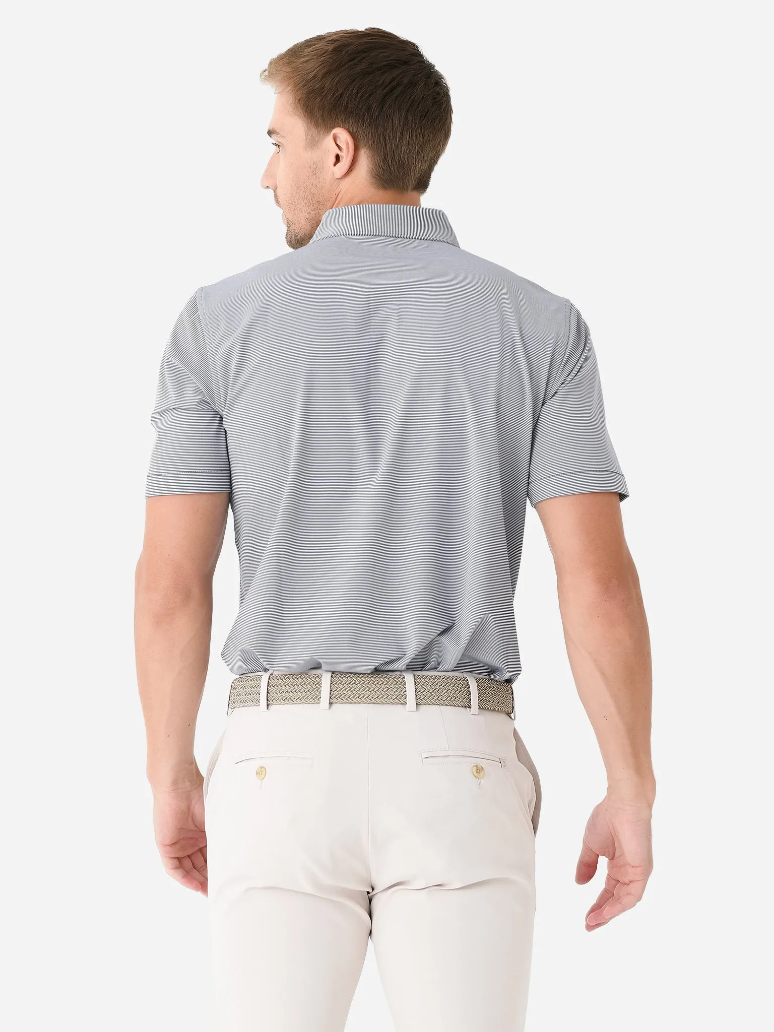 Peter Millar Collegiate Men's Jubilee Stripe Performance Jersey Polo sold by Saint Bernard product image thumbnail 4