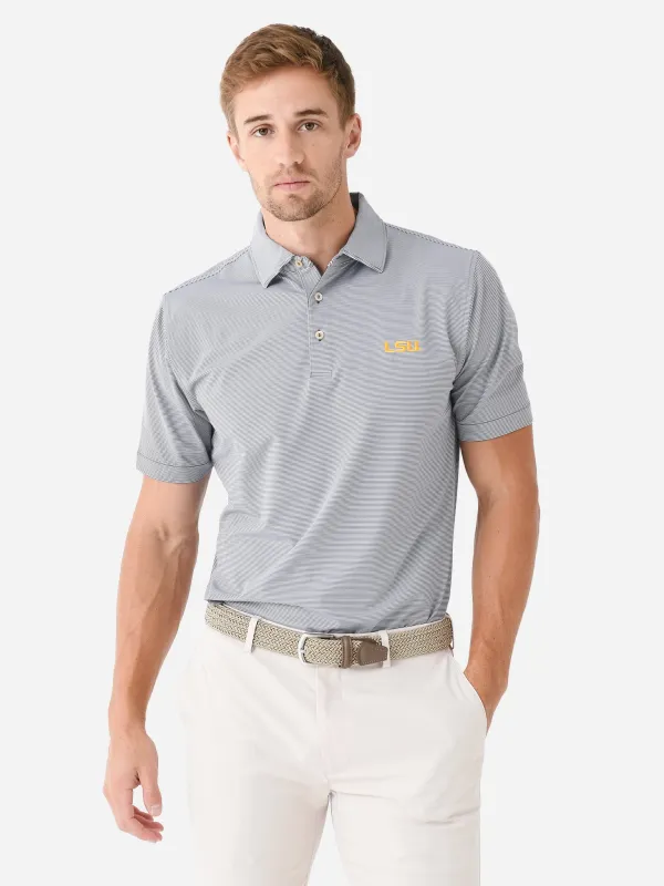 Peter Millar Collegiate Men's Jubilee Stripe Performance Jersey Polo made by Peter Millar