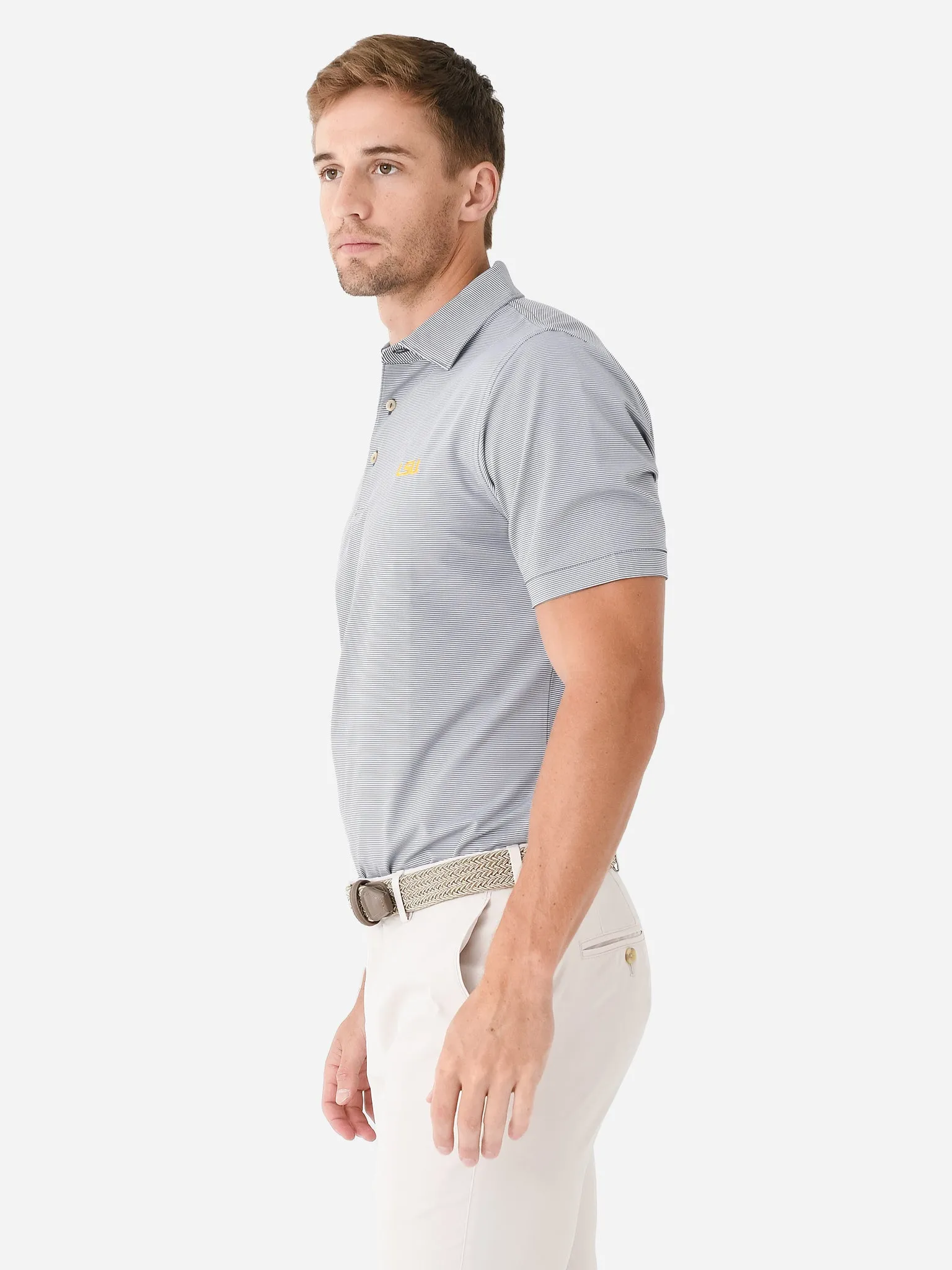 Peter Millar Collegiate Men's Jubilee Stripe Performance Jersey Polo sold by Saint Bernard product image thumbnail 3