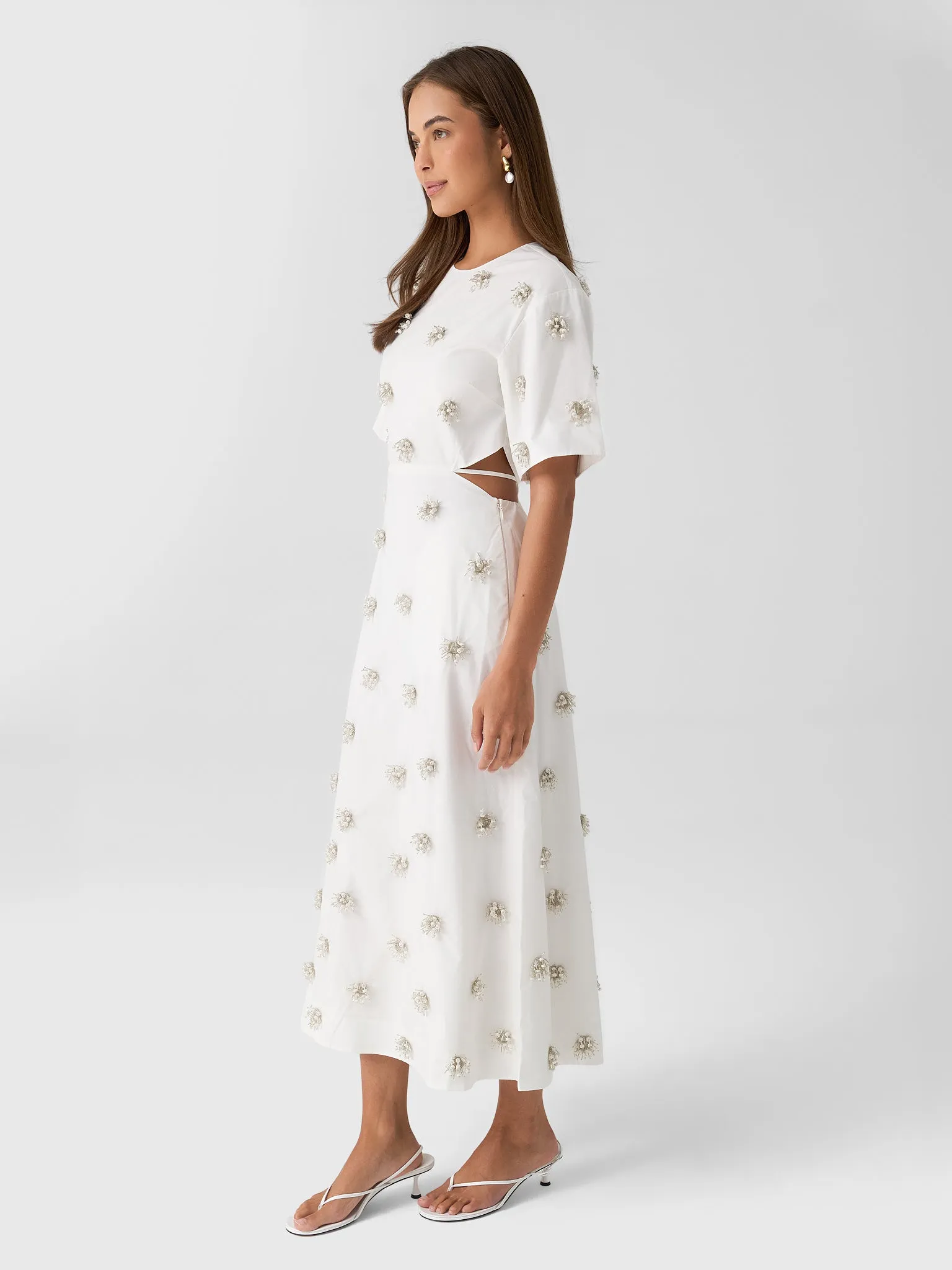 Simkhai Women's Starla Embellished Midi Dress sold by Saint Bernard product image thumbnail 4