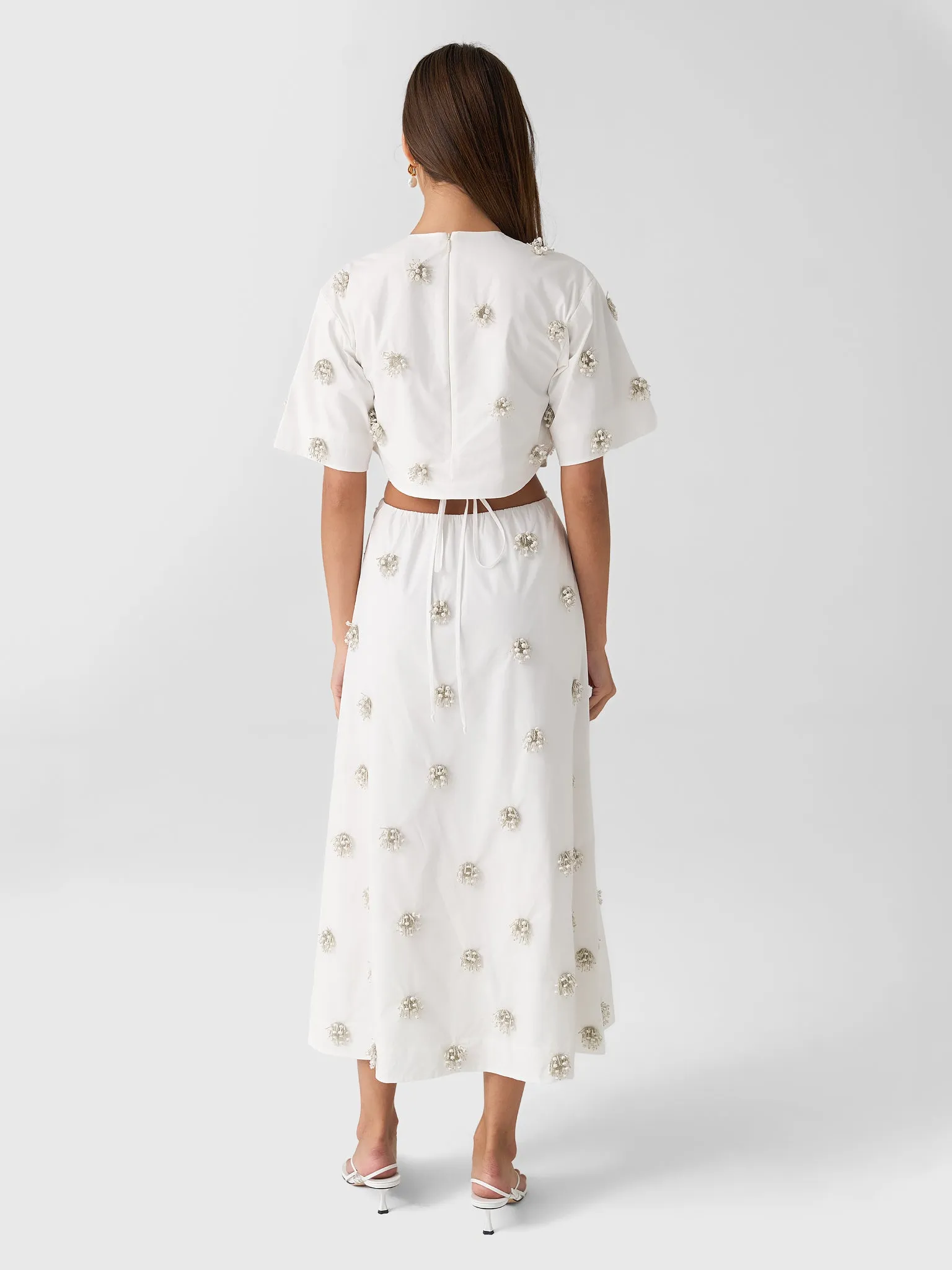 Simkhai Women's Starla Embellished Midi Dress sold by Saint Bernard product image thumbnail 3