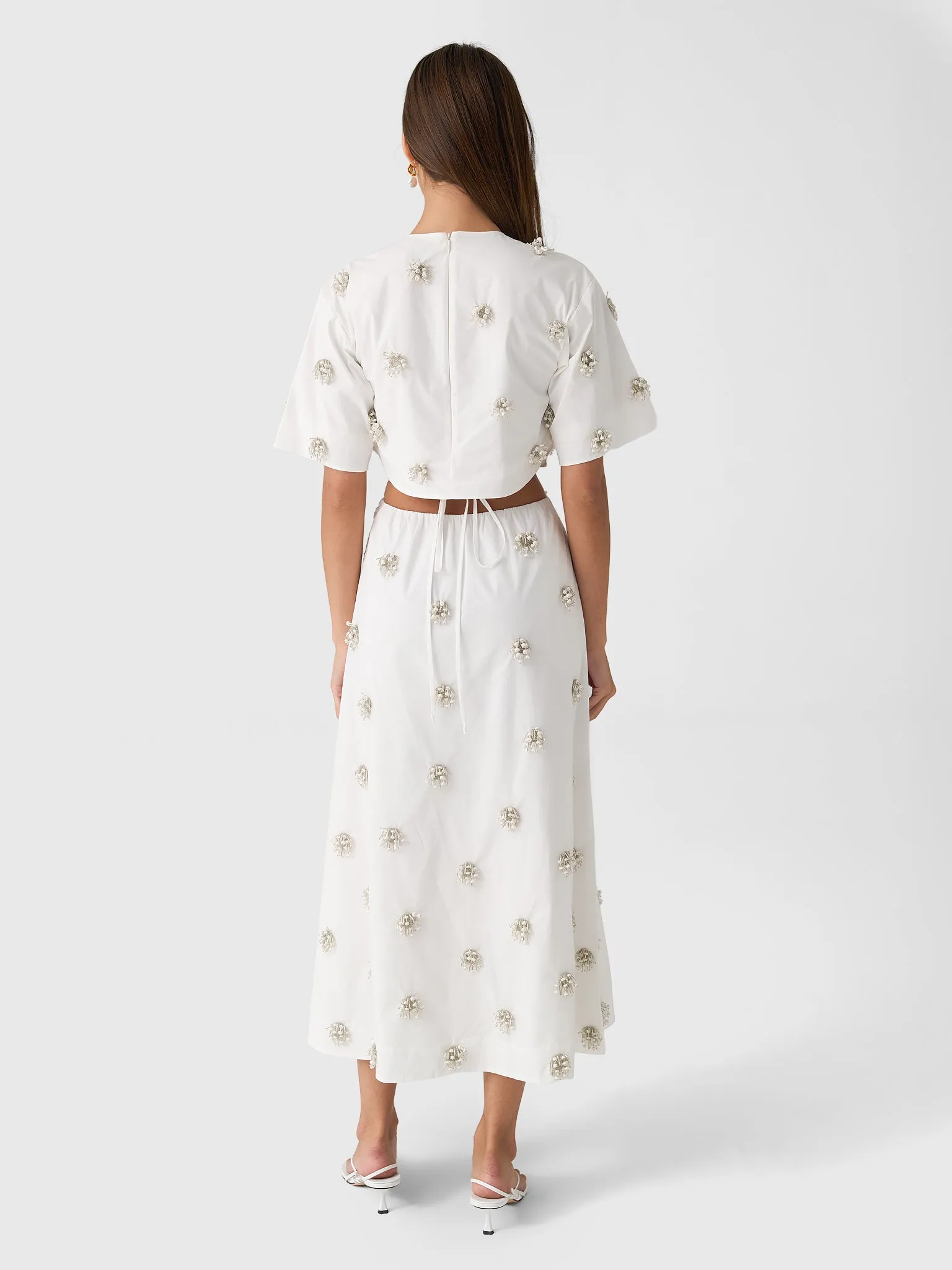 Simkhai Women's Starla Embellished Midi Dress sold by Saint Bernard product image thumbnail 5