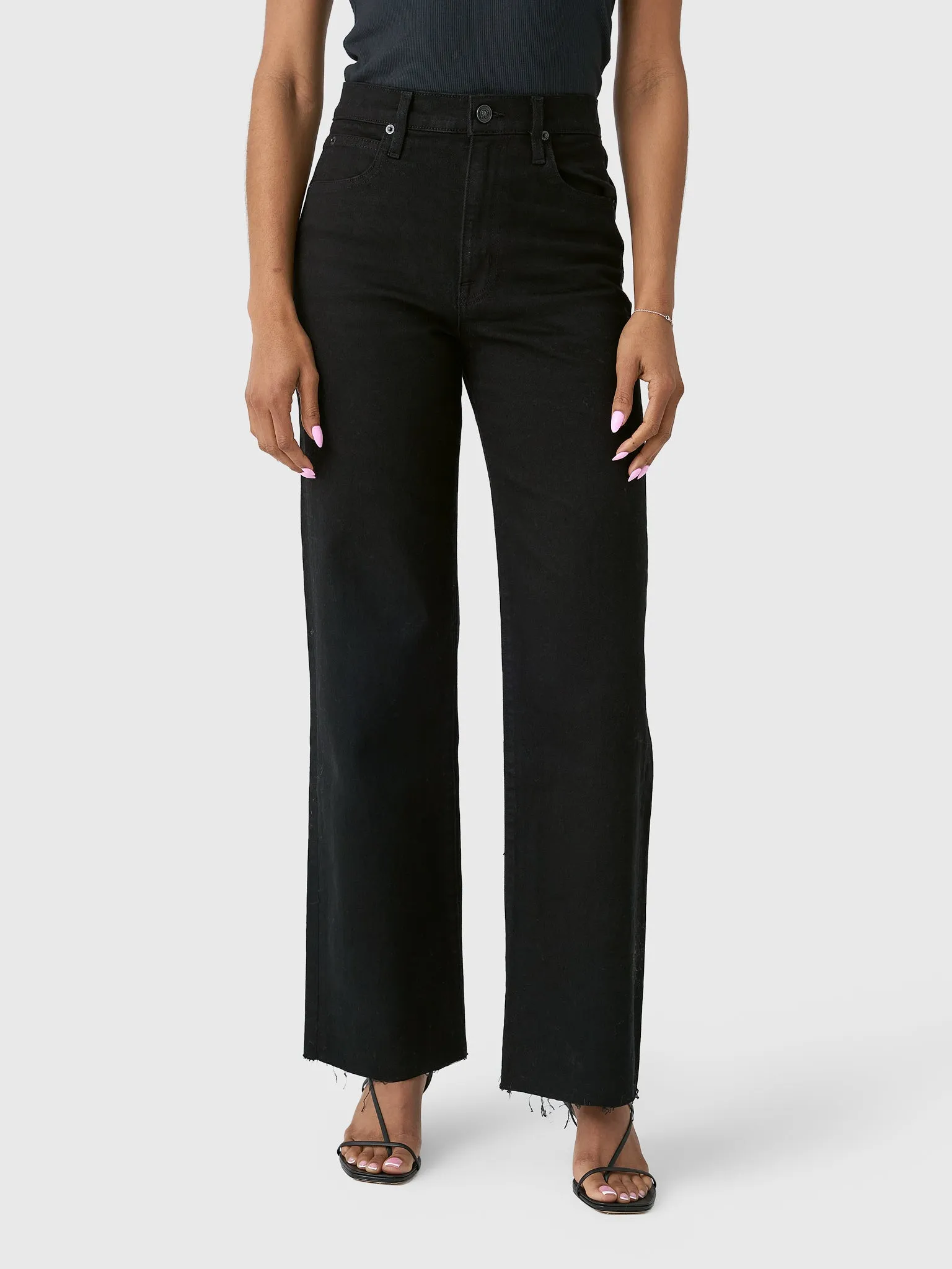 SLVRLAKE Women's Grace High Rise Wide Leg Jean sold by Saint Bernard