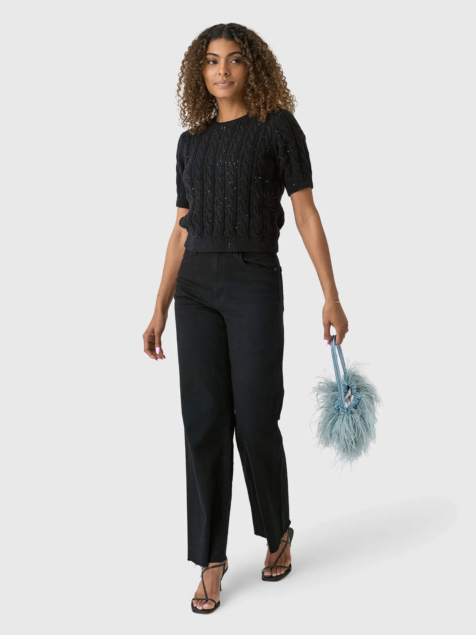 SLVRLAKE Women's Grace High Rise Wide Leg Jean sold by Saint Bernard product image thumbnail 3