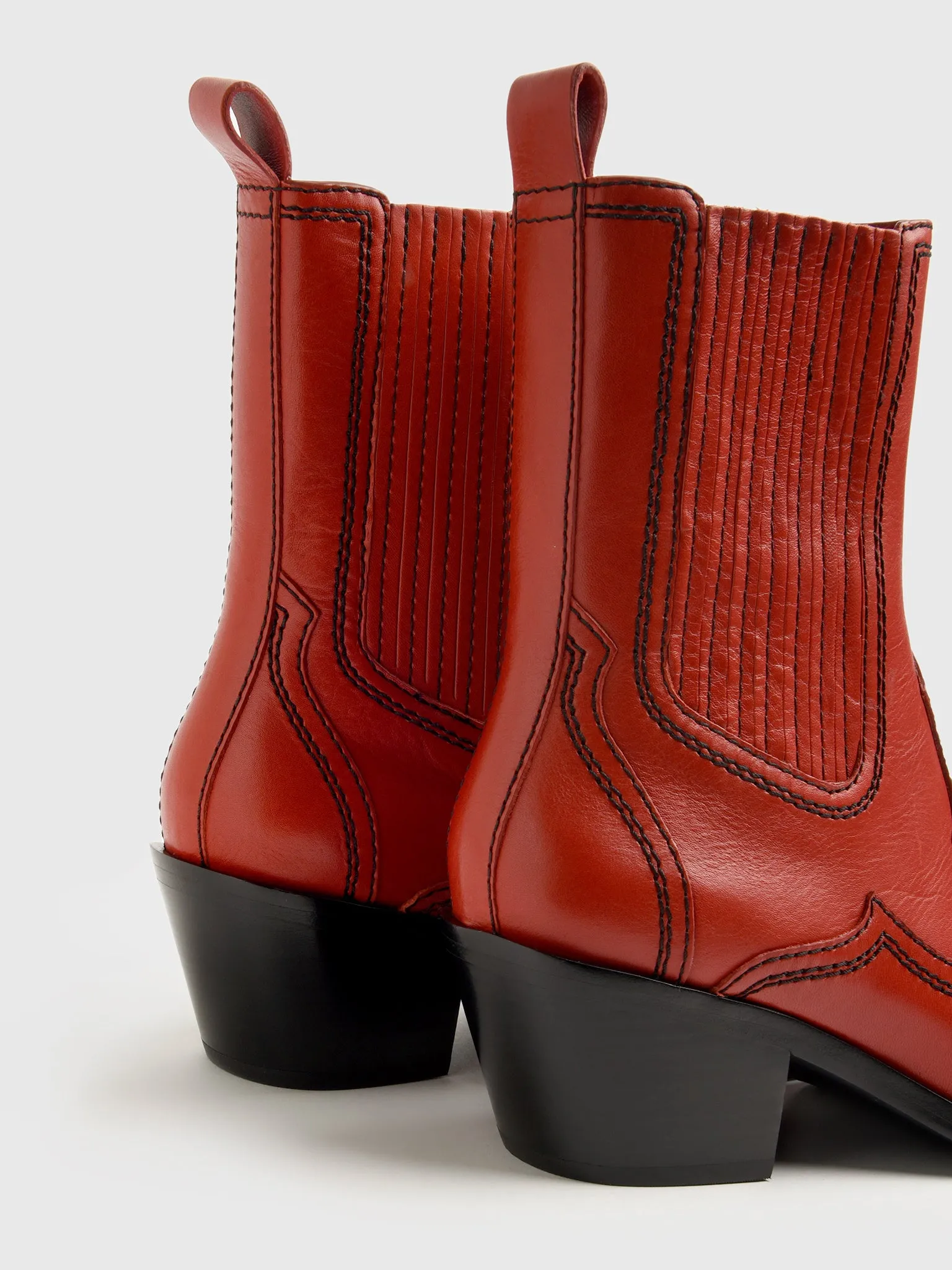 Loeffler Randall Women's Agnes Leather Western Boot sold by Saint Bernard product image thumbnail 3