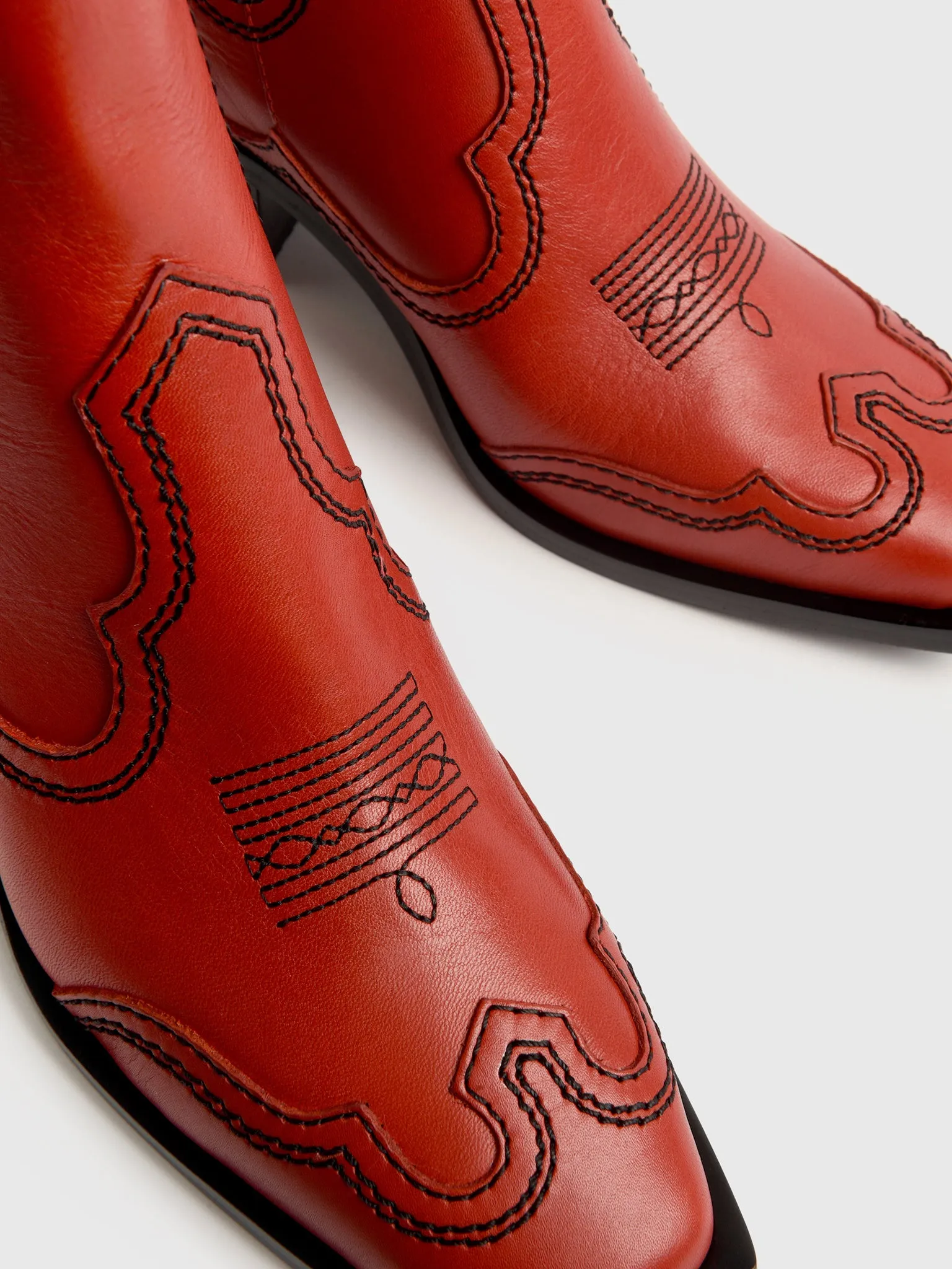 Loeffler Randall Women's Agnes Leather Western Boot sold by Saint Bernard product image thumbnail 4