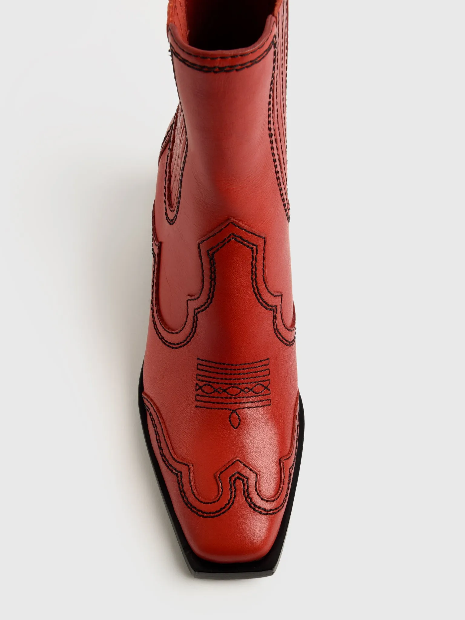 Loeffler Randall Women's Agnes Leather Western Boot sold by Saint Bernard product image thumbnail 2