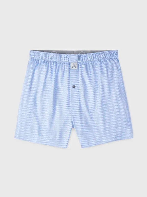 Peter Millar Crown Sport Men's Geo Skull Performance Boxer Short sold by Saint Bernard