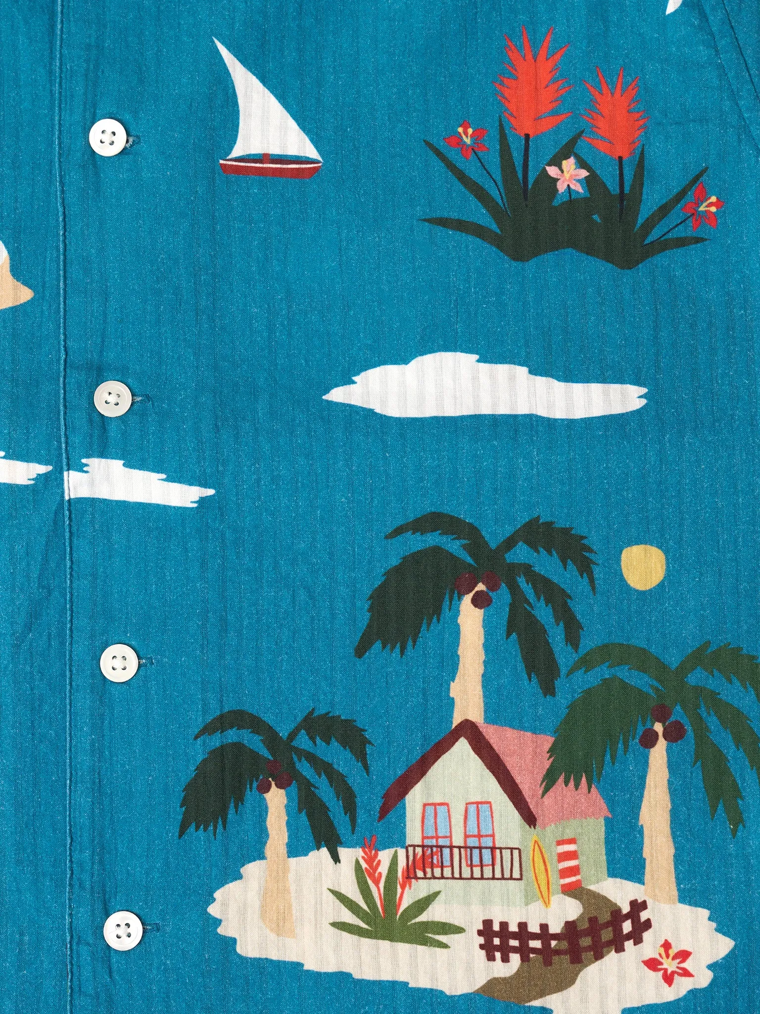 Far Afield Men's Stachio Island Print Shirt sold by Saint Bernard product image thumbnail 2