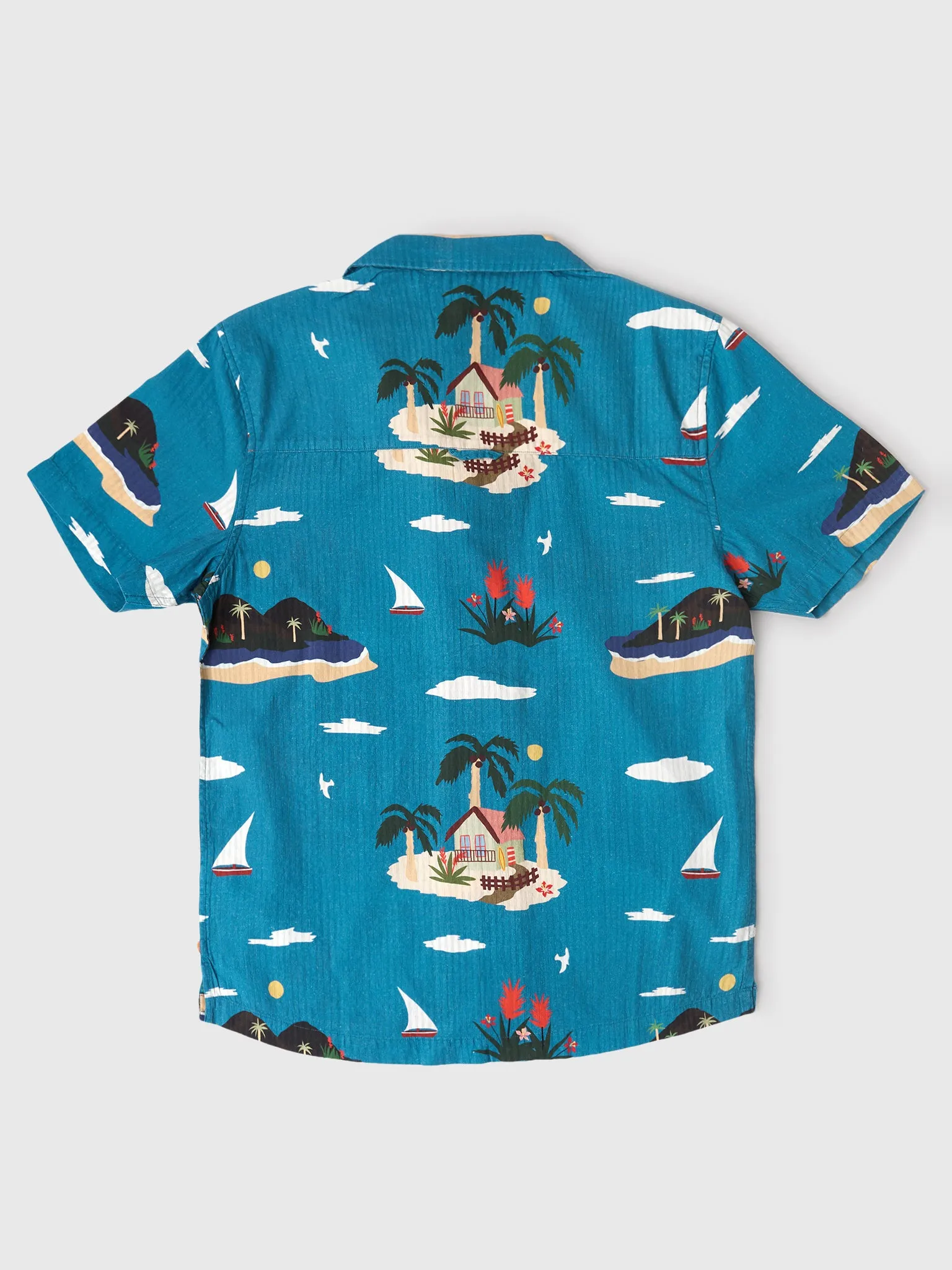 Far Afield Men's Stachio Island Print Shirt sold by Saint Bernard product image thumbnail 3