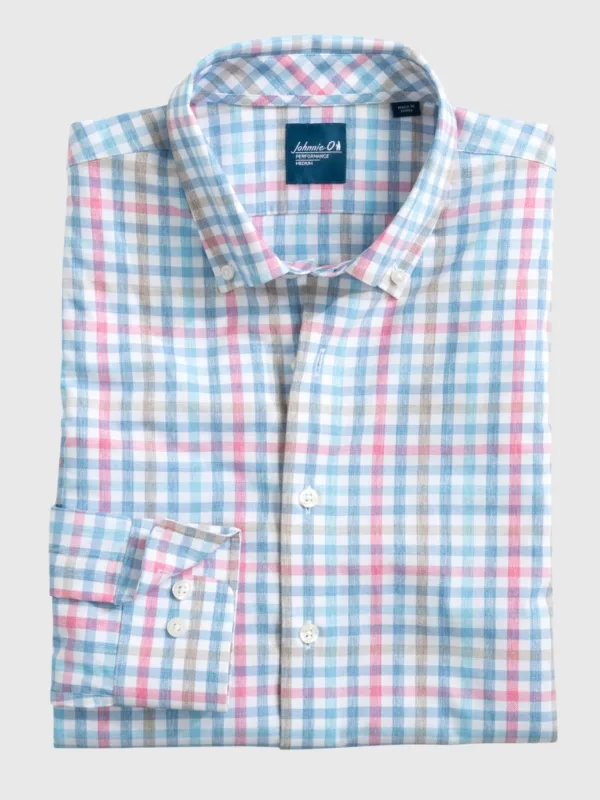 Johnnie-O Men's Yosef Everyday Performance Button-Down Shirt sold by Saint Bernard
