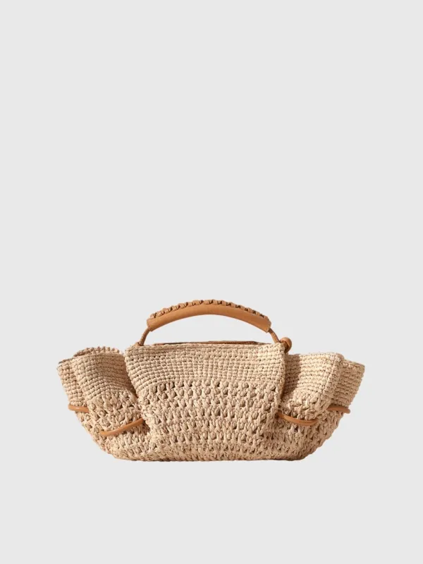 Hereu Arta Mini Crochet Raffia Bag sold by Saint Bernard