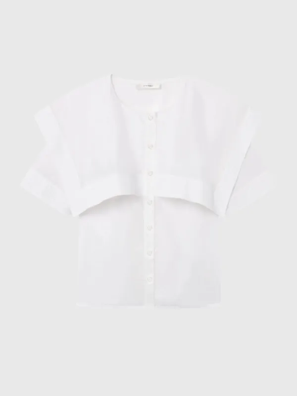 Frame Women's The Sleek Cape Shirt made by Frame Denim