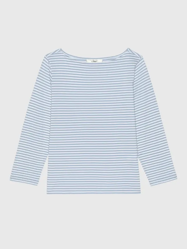 Frame Women's The Long Sleeve Boatneck Tee sold by Saint Bernard