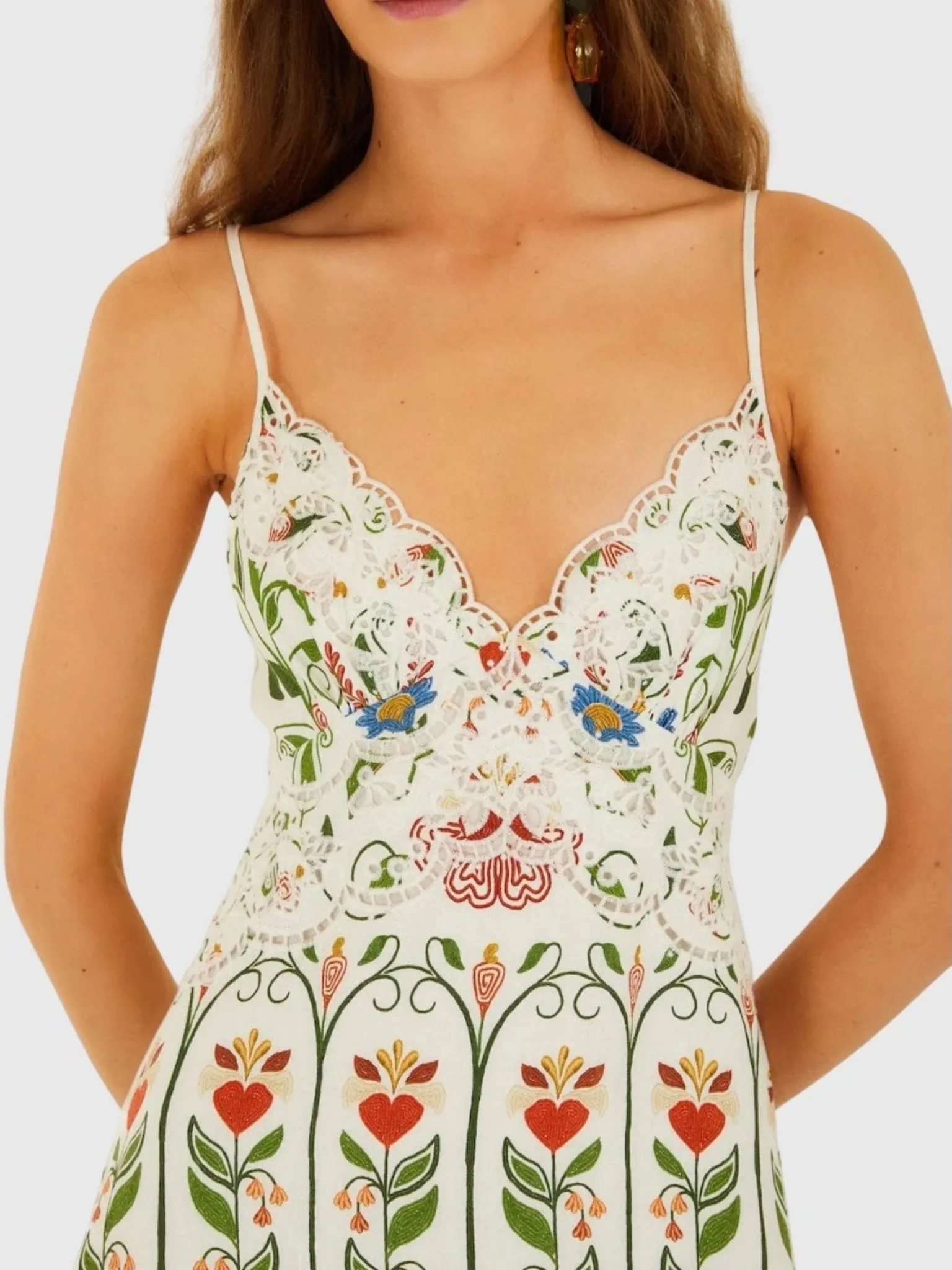 Farm Rio Women's Stitched Garden Midi Dress sold by Saint Bernard product image thumbnail 2