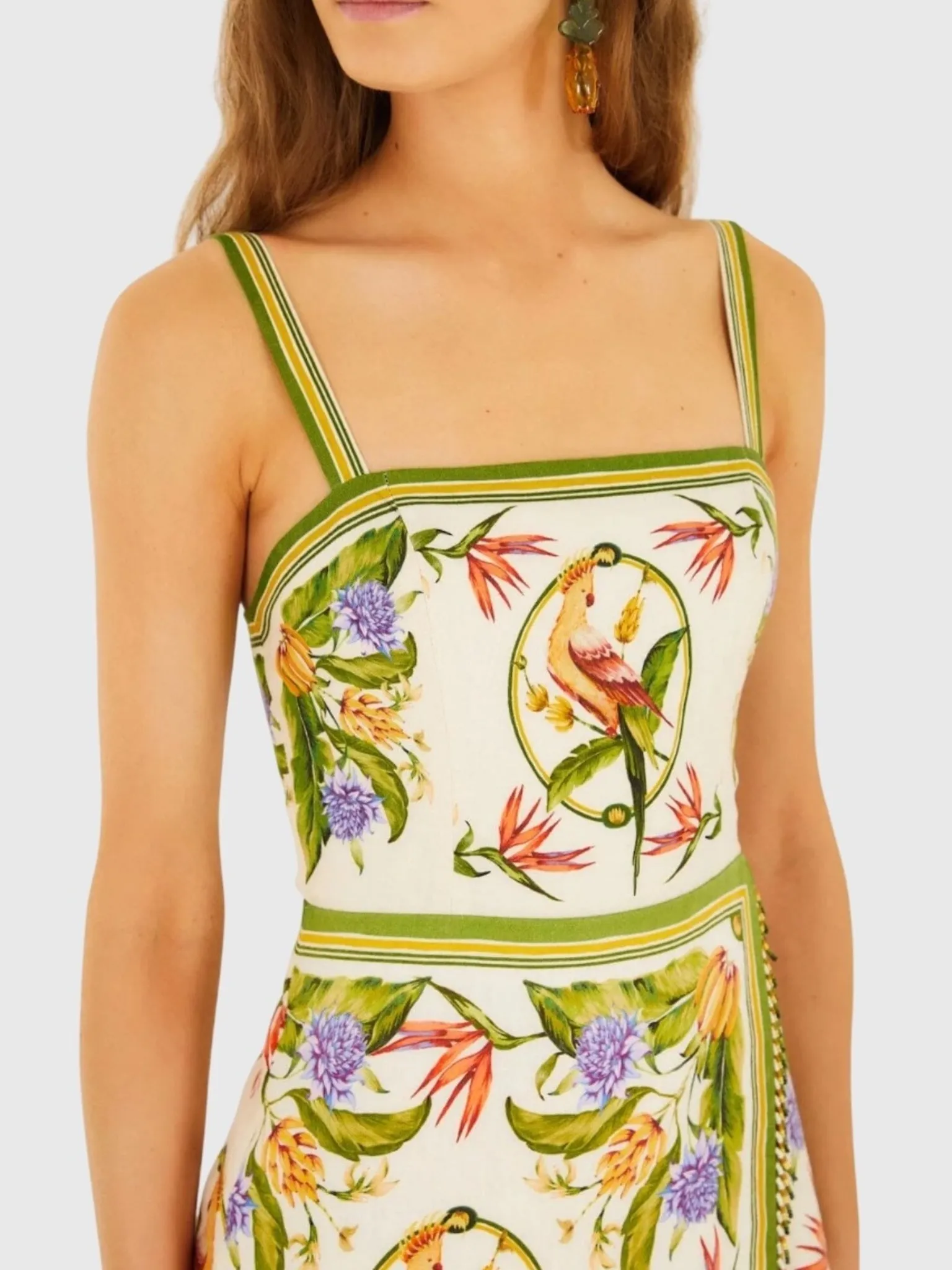 Farm Rio Women's Tropical Scarf Sleeveless Mini Dress sold by Saint Bernard product image thumbnail 2