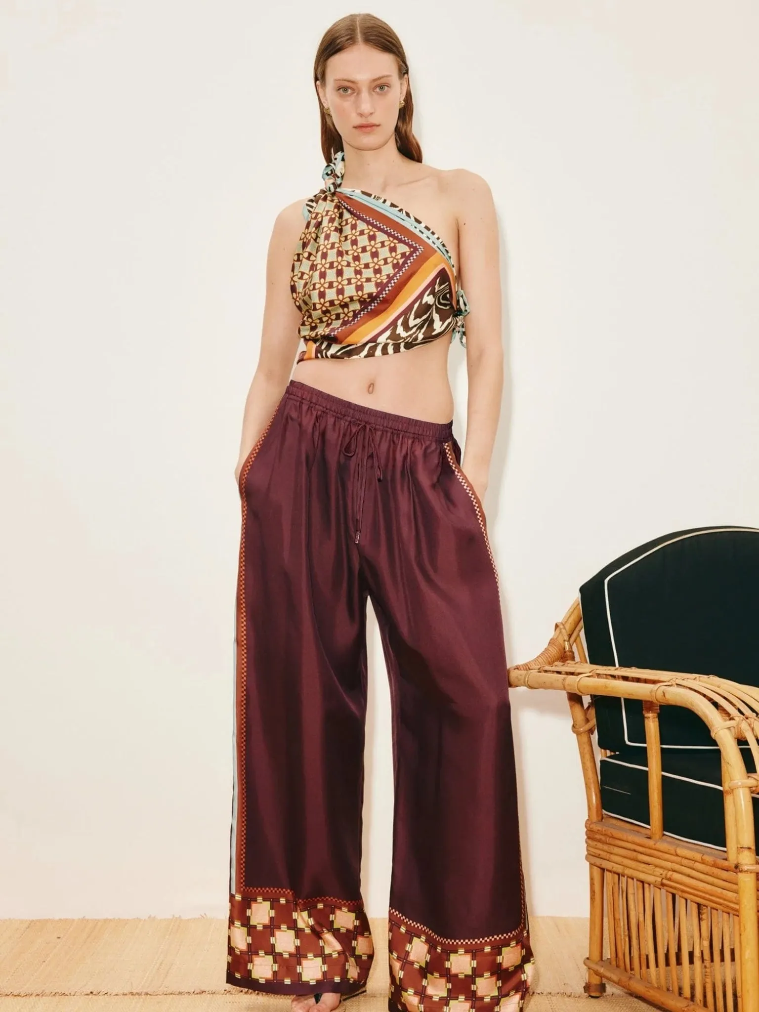 Alemais Women's Wilson Silk Pant sold by Saint Bernard product image thumbnail 2