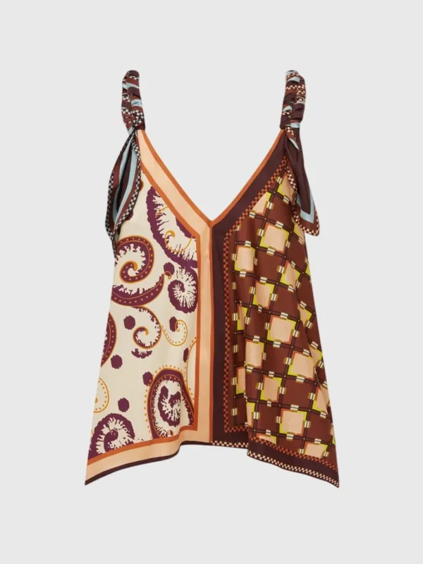 Alemais Women's Wilson Silk Top sold by Saint Bernard