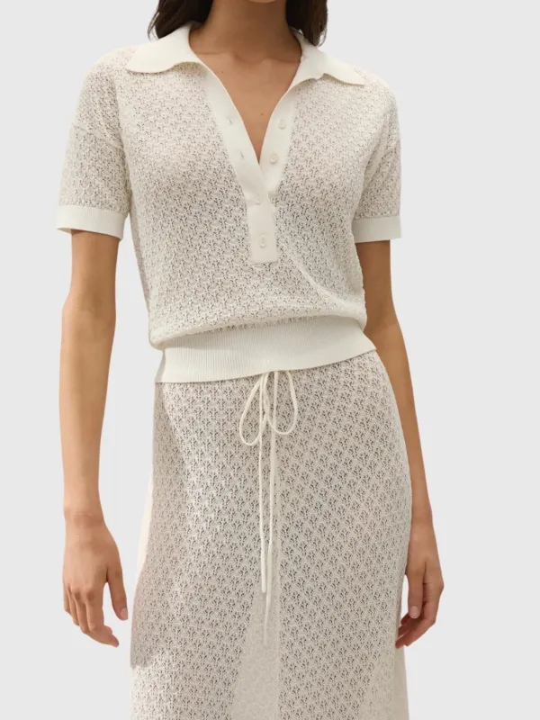 Faithfull The Brand Women's Lenna Polo Top made by Faithfull the Brand