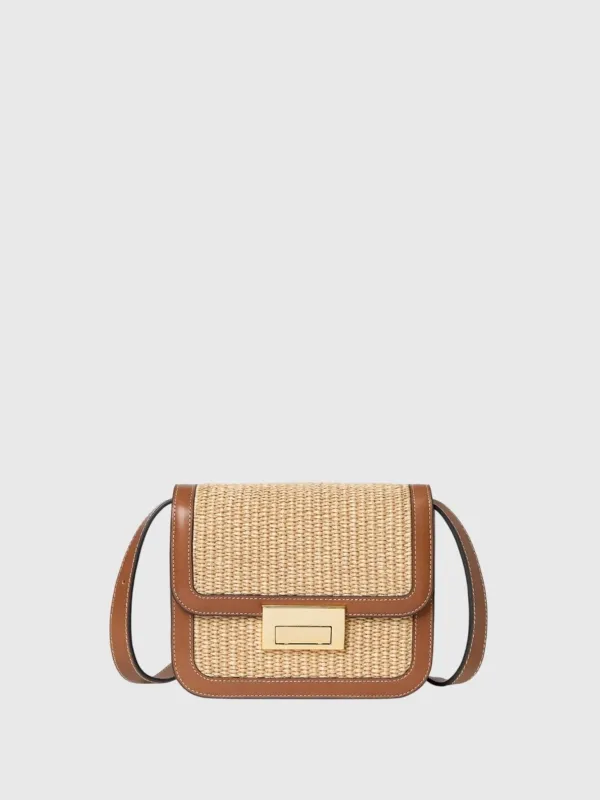 Loeffler Randall Desi Straw Crossbody Bag sold by Saint Bernard