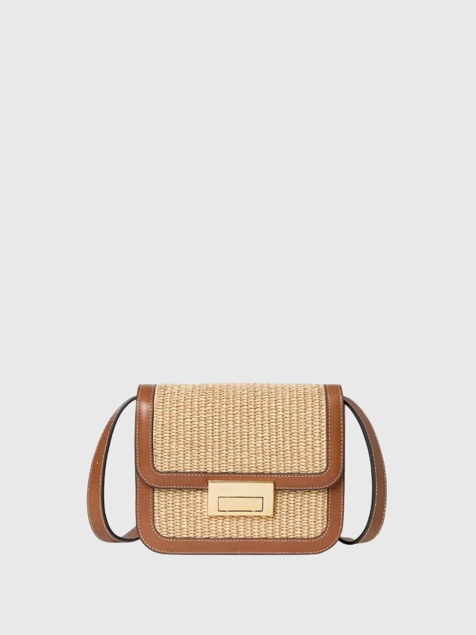 Loeffler Randall Desi Straw Crossbody Bag sold by Saint Bernard