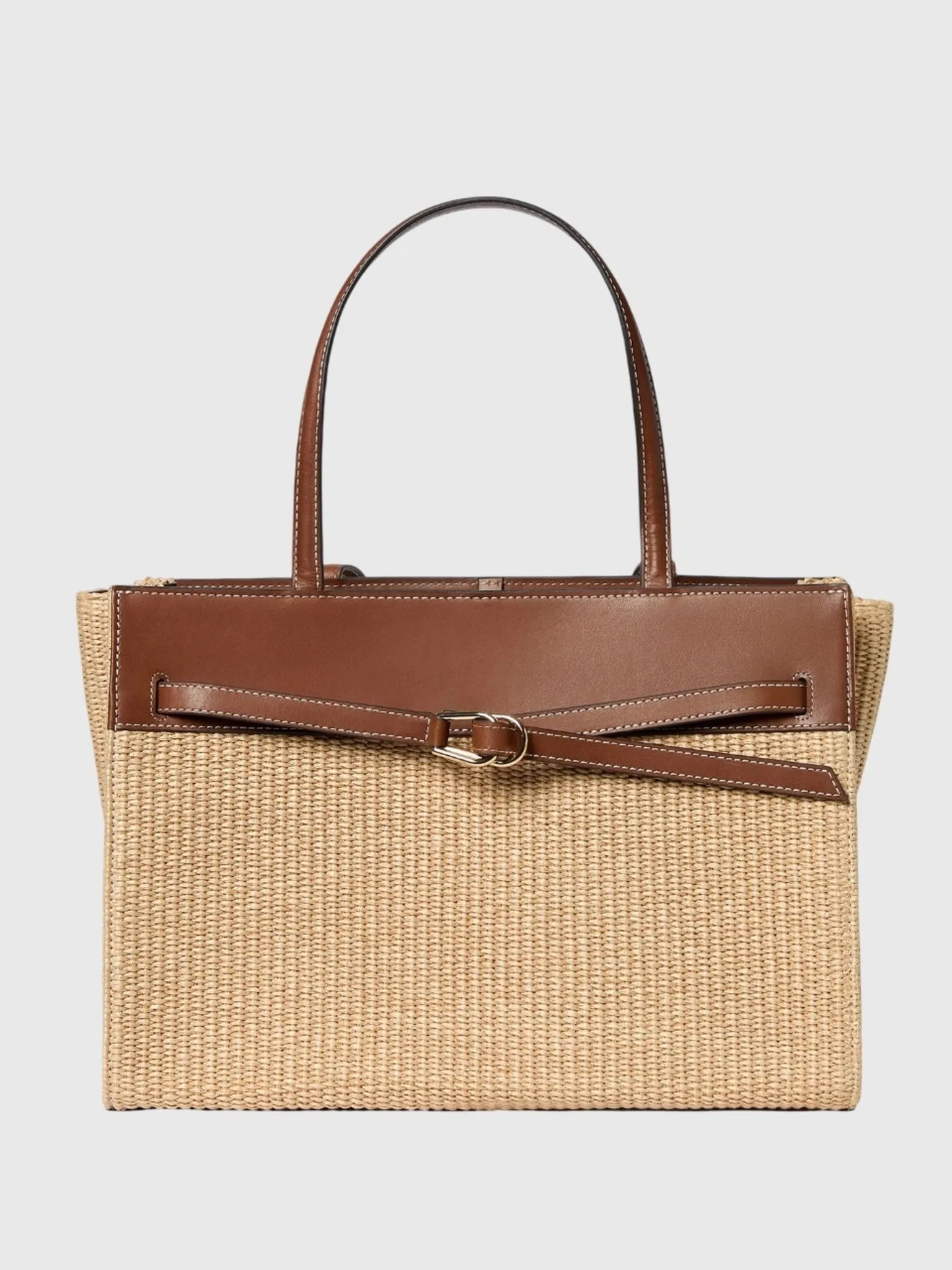 Loeffler Randall Aidan Straw Work Tote sold by Saint Bernard
