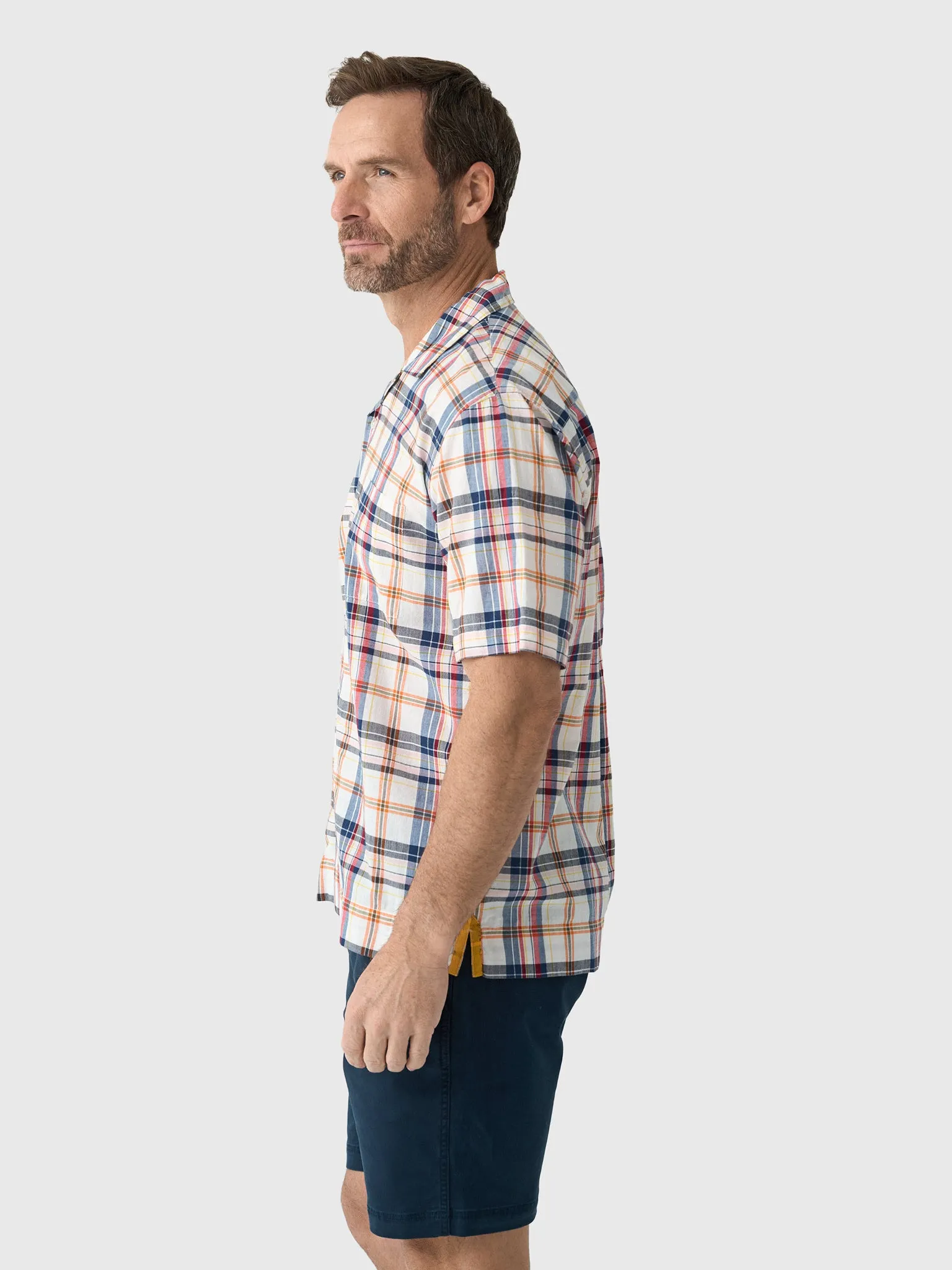 Original Madras Trading Company Men's N°30 Cuban Short Sleeve Shirt sold by Saint Bernard product image thumbnail 3