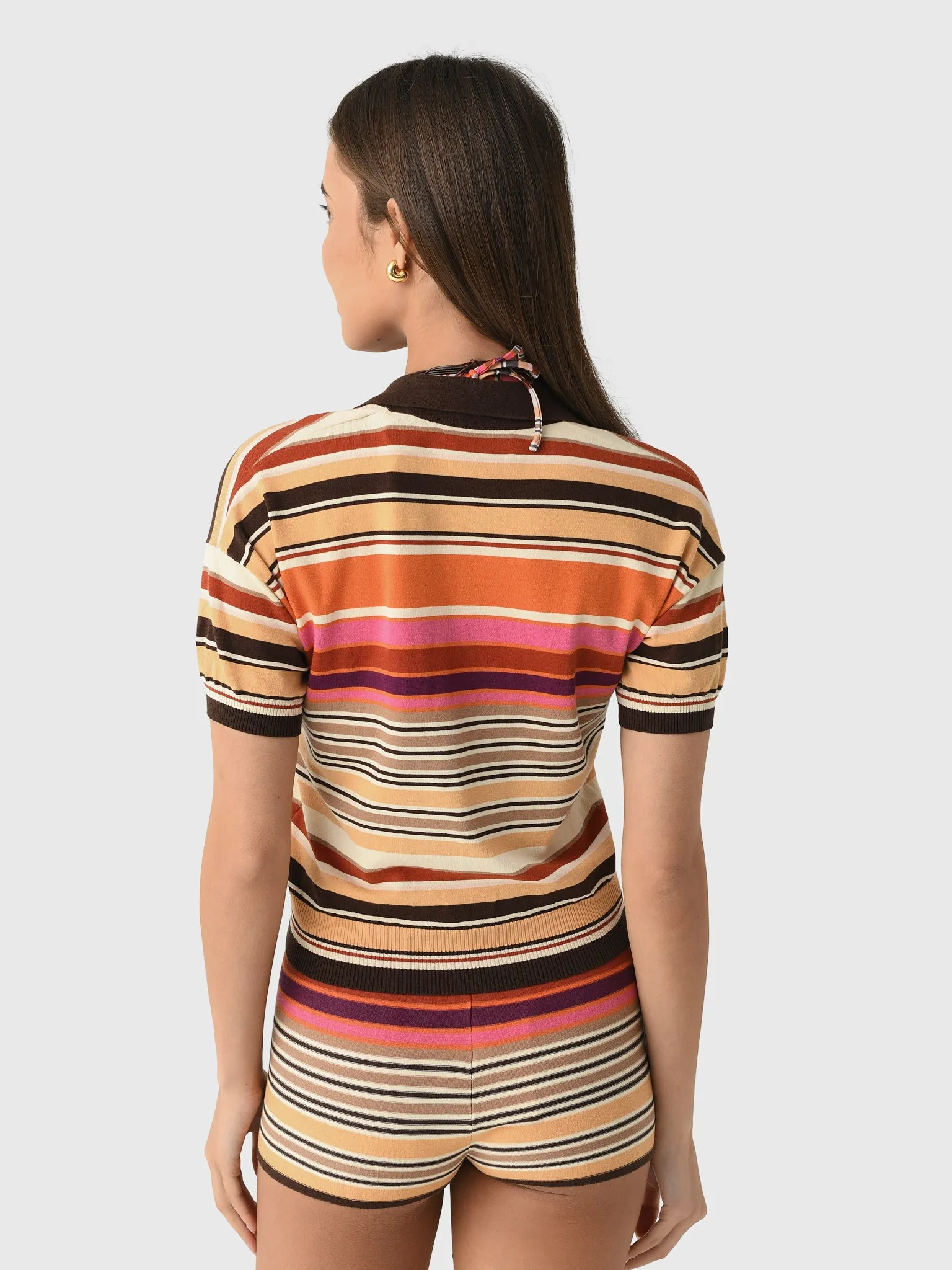 Faithfull The Brand Women's Sable Polo Shirt sold by Saint Bernard product image thumbnail 4