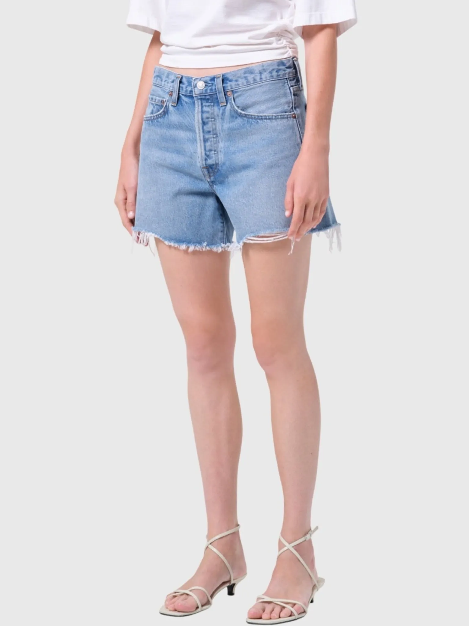 Agolde Women's Parker Long Short sold by Saint Bernard