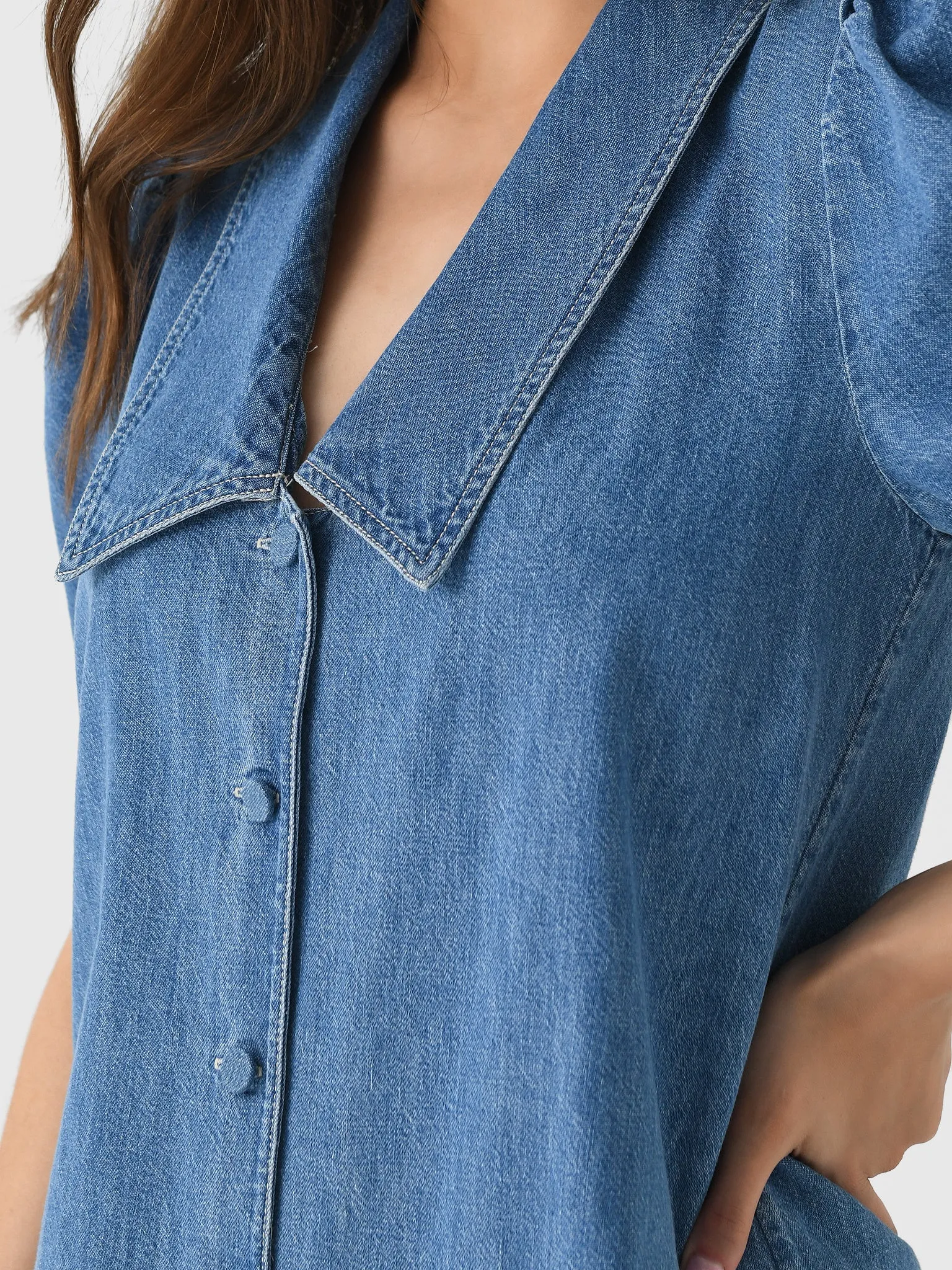 Frame Women's Denim Sailor Dress sold by Saint Bernard product image thumbnail 5