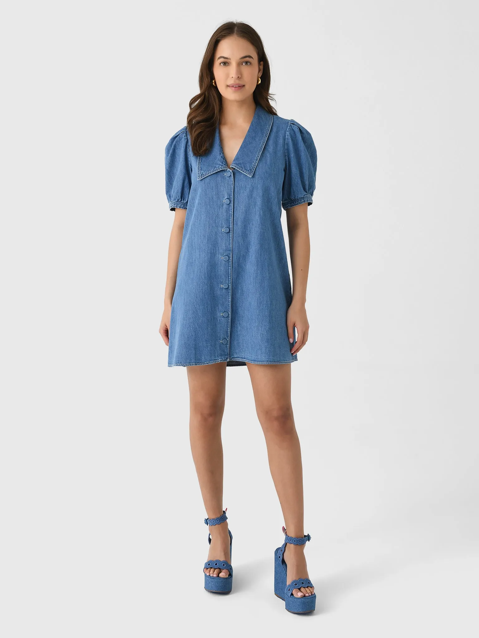 Frame Women's Denim Sailor Dress sold by Saint Bernard product image thumbnail 2