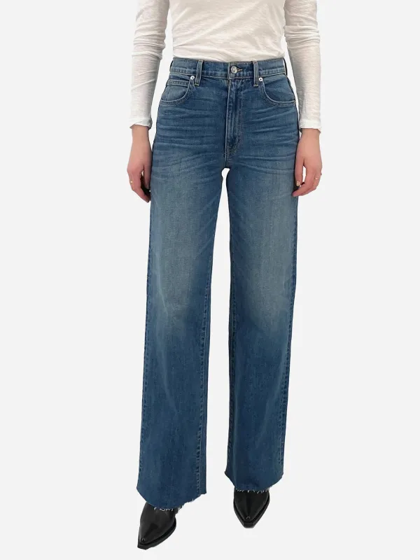 SLVRLAKE Women's Grace High Rise Wide Leg Jean sold by Saint Bernard