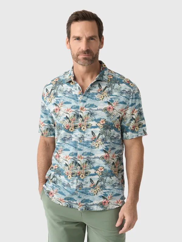 Johnnie-O Men's Surf Flannel Almanzo Button-Down Shirt sold by Saint Bernard