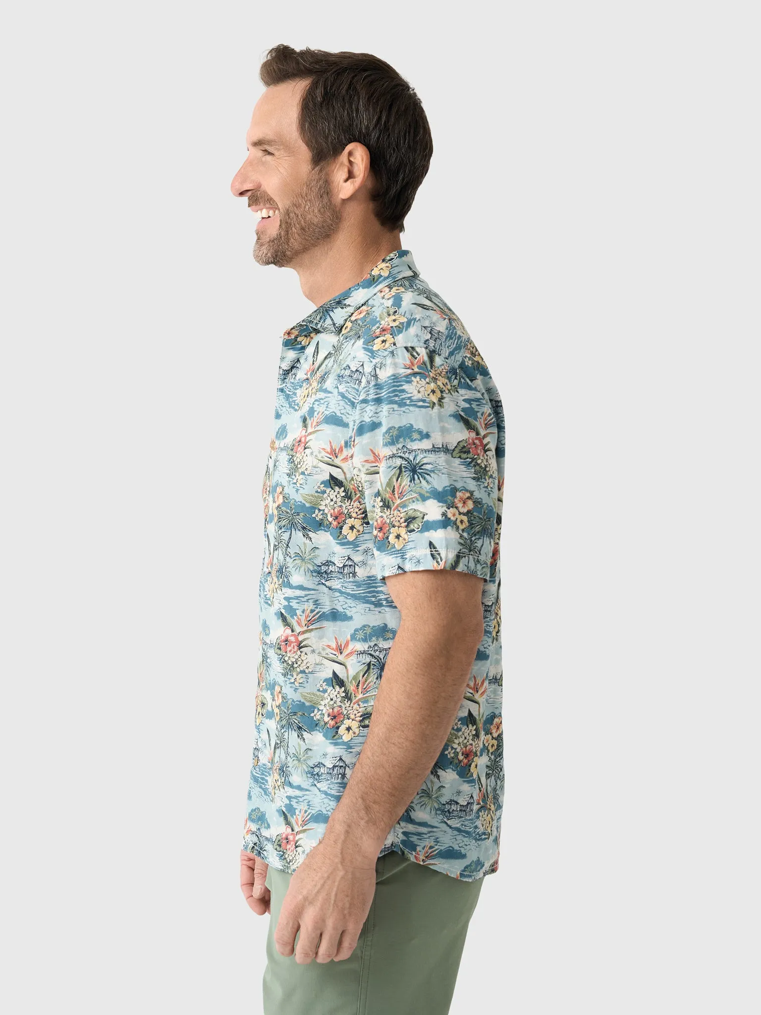 Johnnie-O Men's Surf Flannel Almanzo Button-Down Shirt sold by Saint Bernard product image thumbnail 3