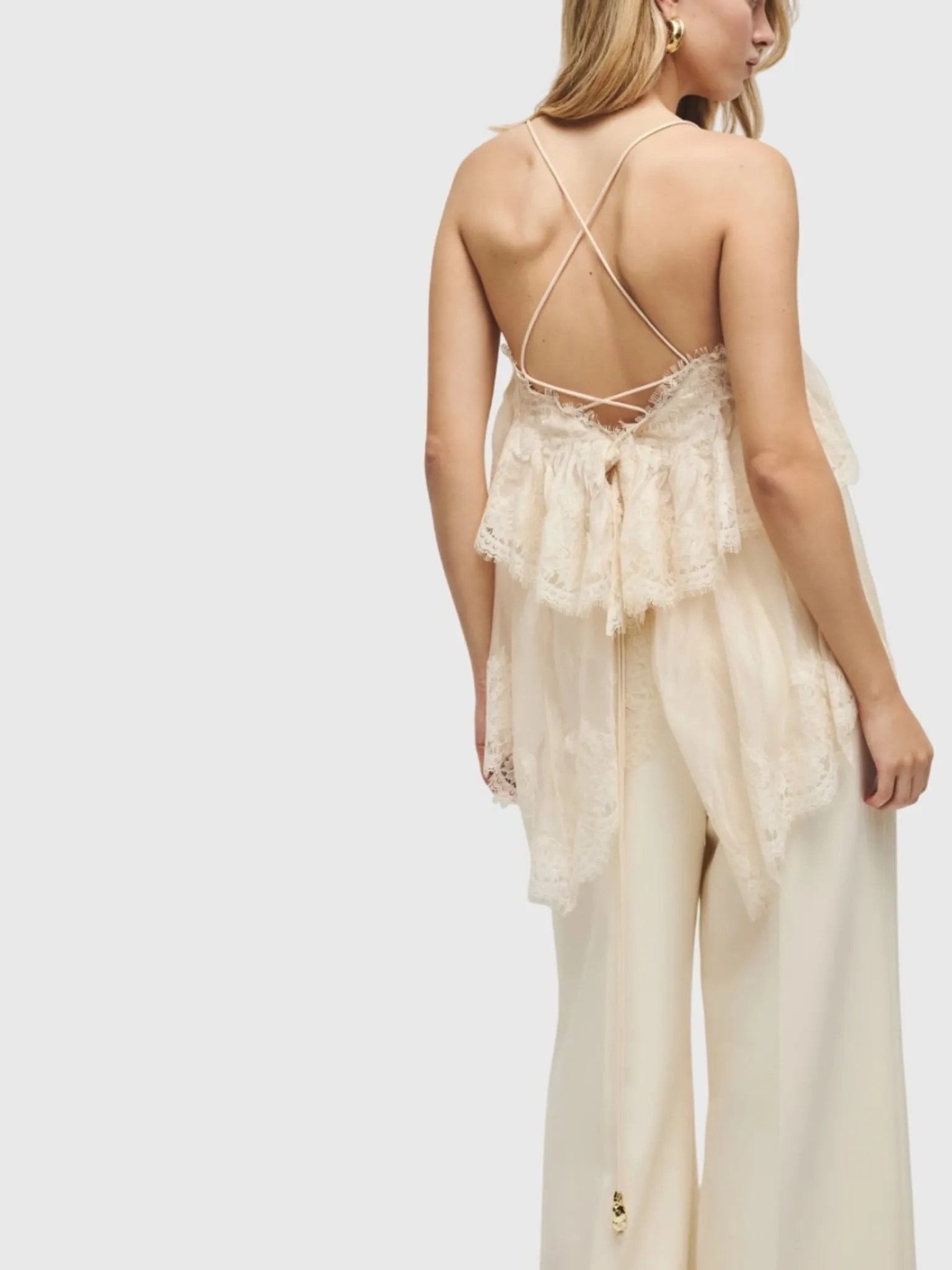 AJE Women's Ophelia Lace Cami sold by Saint Bernard product image thumbnail 2