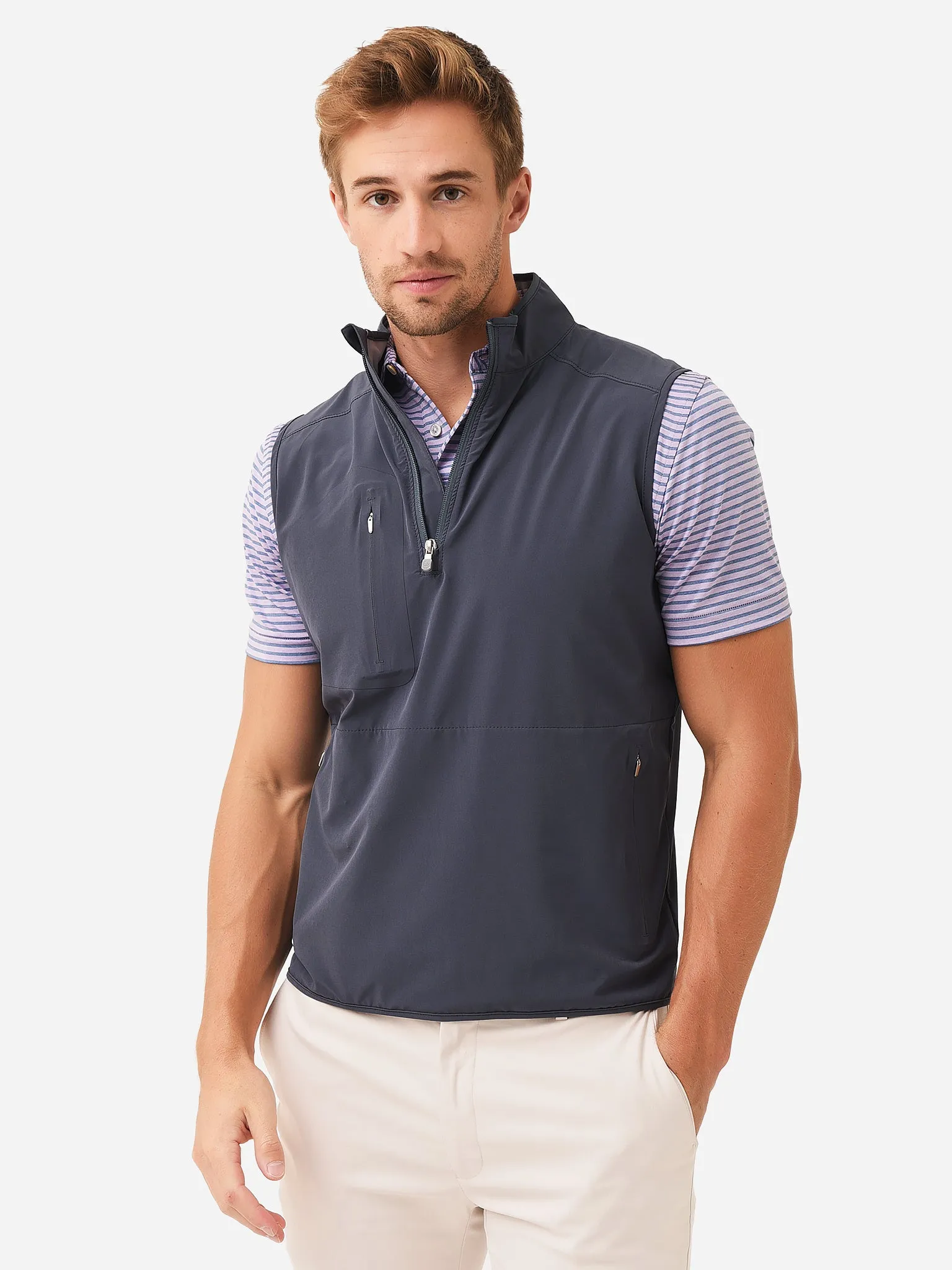 Peter Millar Crown Crafted Men's Flex Adapt Half-Zip Vest sold by Saint Bernard product image thumbnail 2