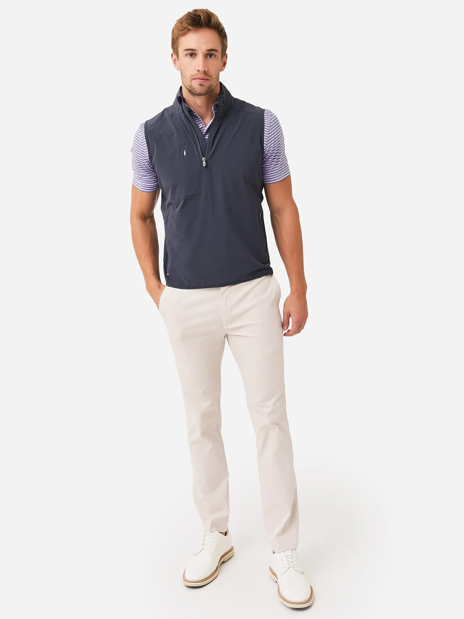 Peter Millar Crown Crafted Men's Flex Adapt Half-Zip Vest sold by Saint Bernard product image thumbnail 3