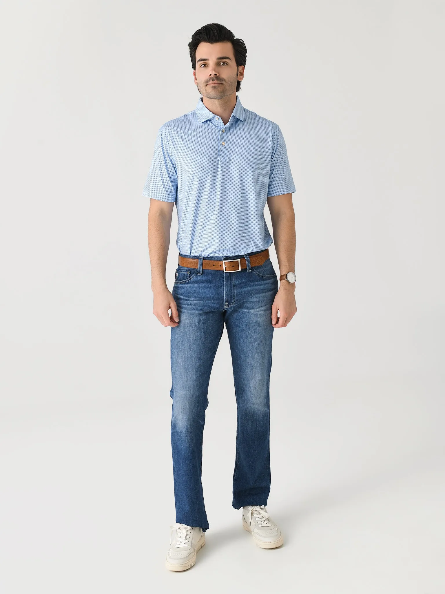 Peter Millar Crown Sport Men's Phoenix Performance Jersey Polo sold by Saint Bernard product image thumbnail 2