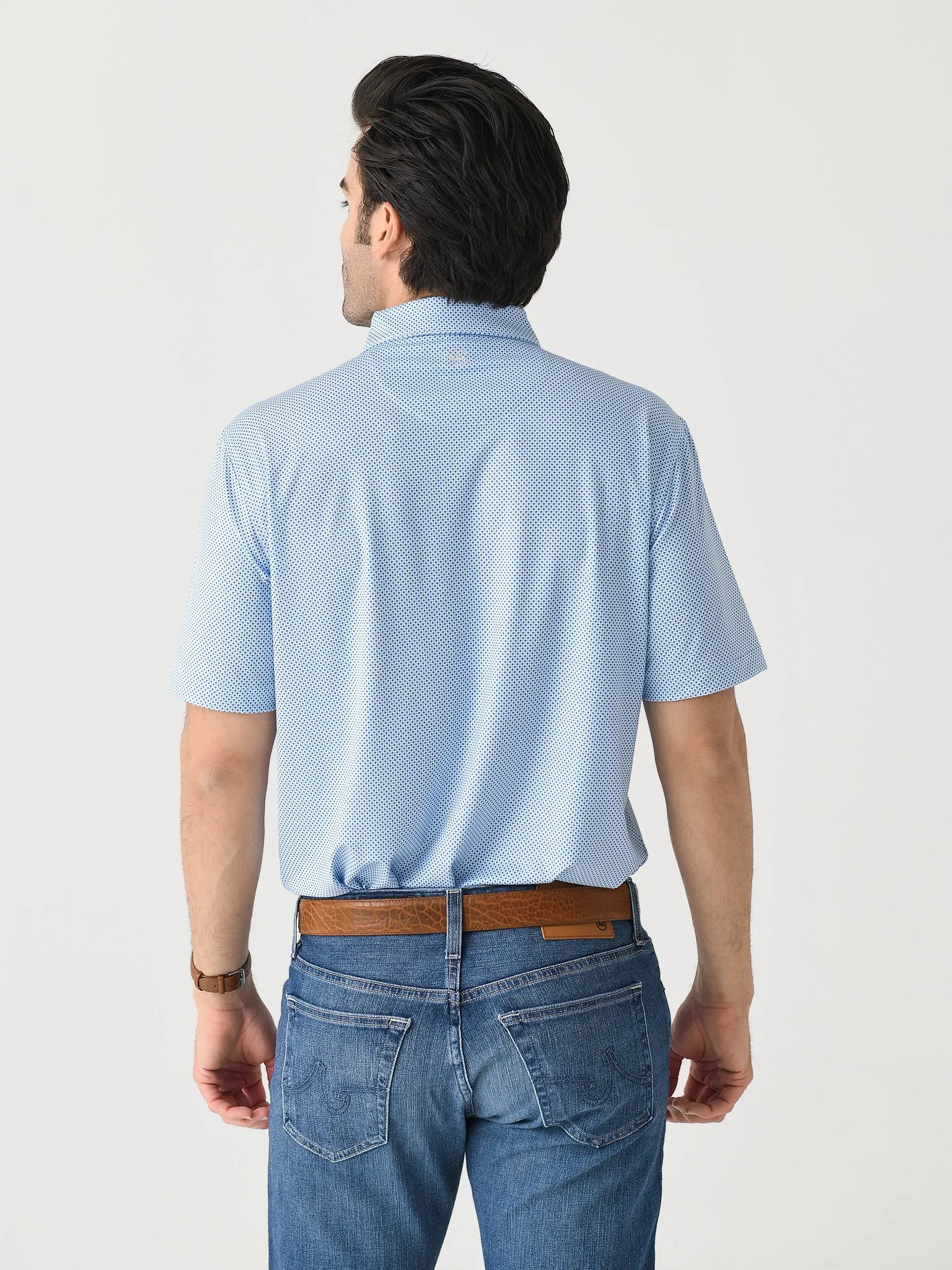 Peter Millar Crown Sport Men's Phoenix Performance Jersey Polo sold by Saint Bernard product image thumbnail 4